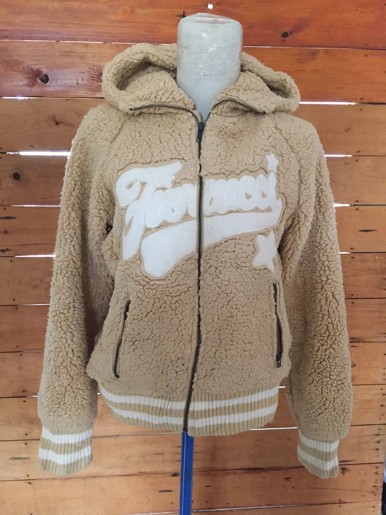 Rare Fiorucc Jacketi Sherpa Jacket Embroidery
