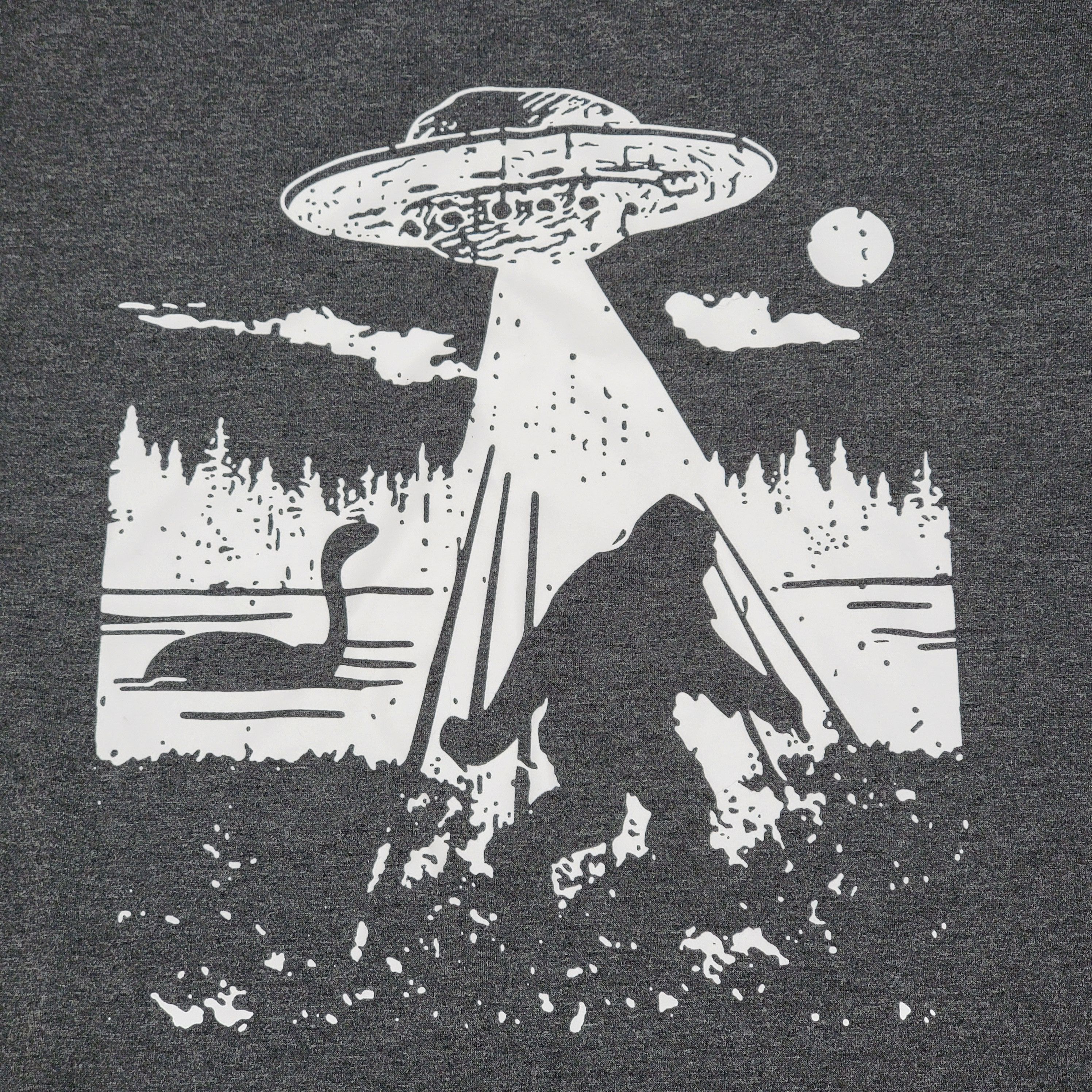 Other Bigfoot, UFO & Nessie SS Dark Grey Unisex Tee - Size Large Size US L / EU 52-54 / 3 - 2 Thumbnail