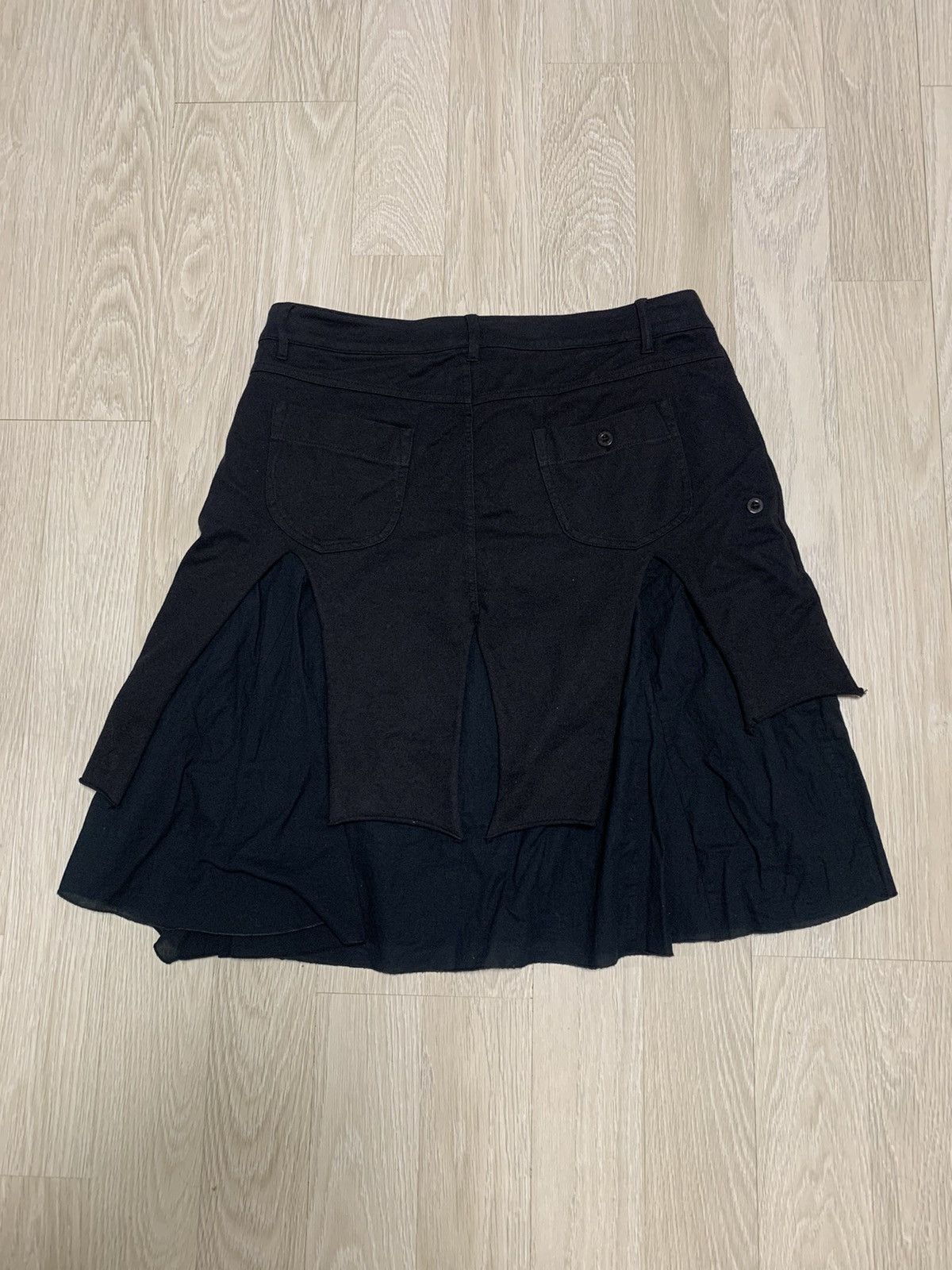 If Six Was Nine × Le Grande Bleu (L.G.B.) Avantgarde asymmetric skirt geisha, vintage, y2k style Size 38" / US 16 / IT 52 - 6 Thumbnail