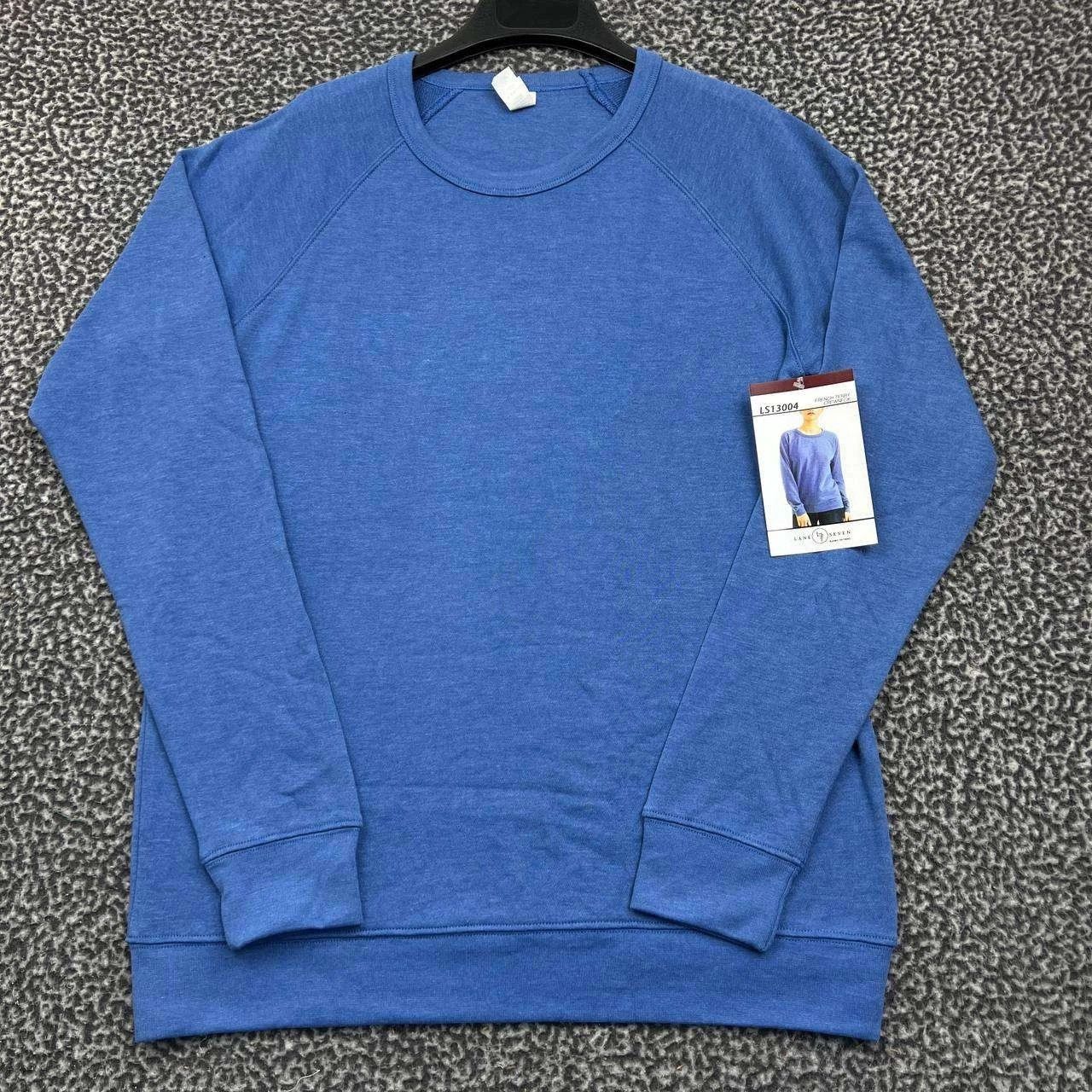Other Lane Seven Sweatshirt Women Blue Pullover Crew Neck New L Size L / US 10 / IT 46 - 1 Thumbnail