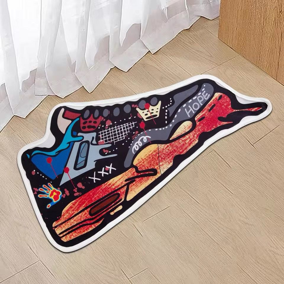 Custom Handmade Sneaker Print Graffiti Carpet Rug | Grailed