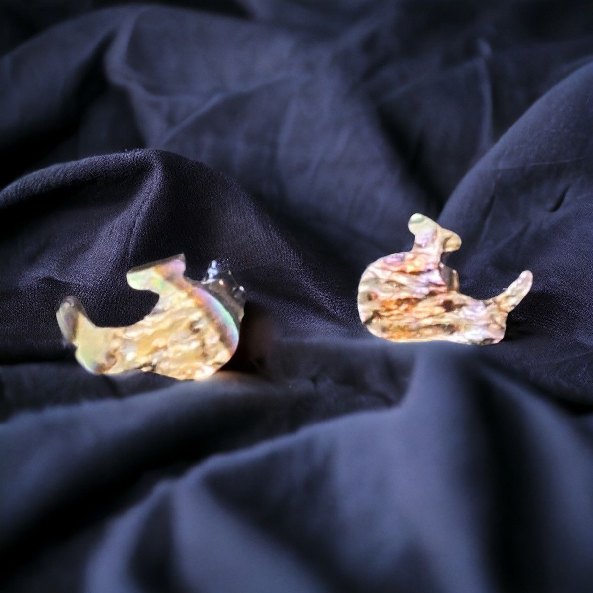 Other Abalone whale stud earrings Size ONE SIZE - 1 Thumbnail