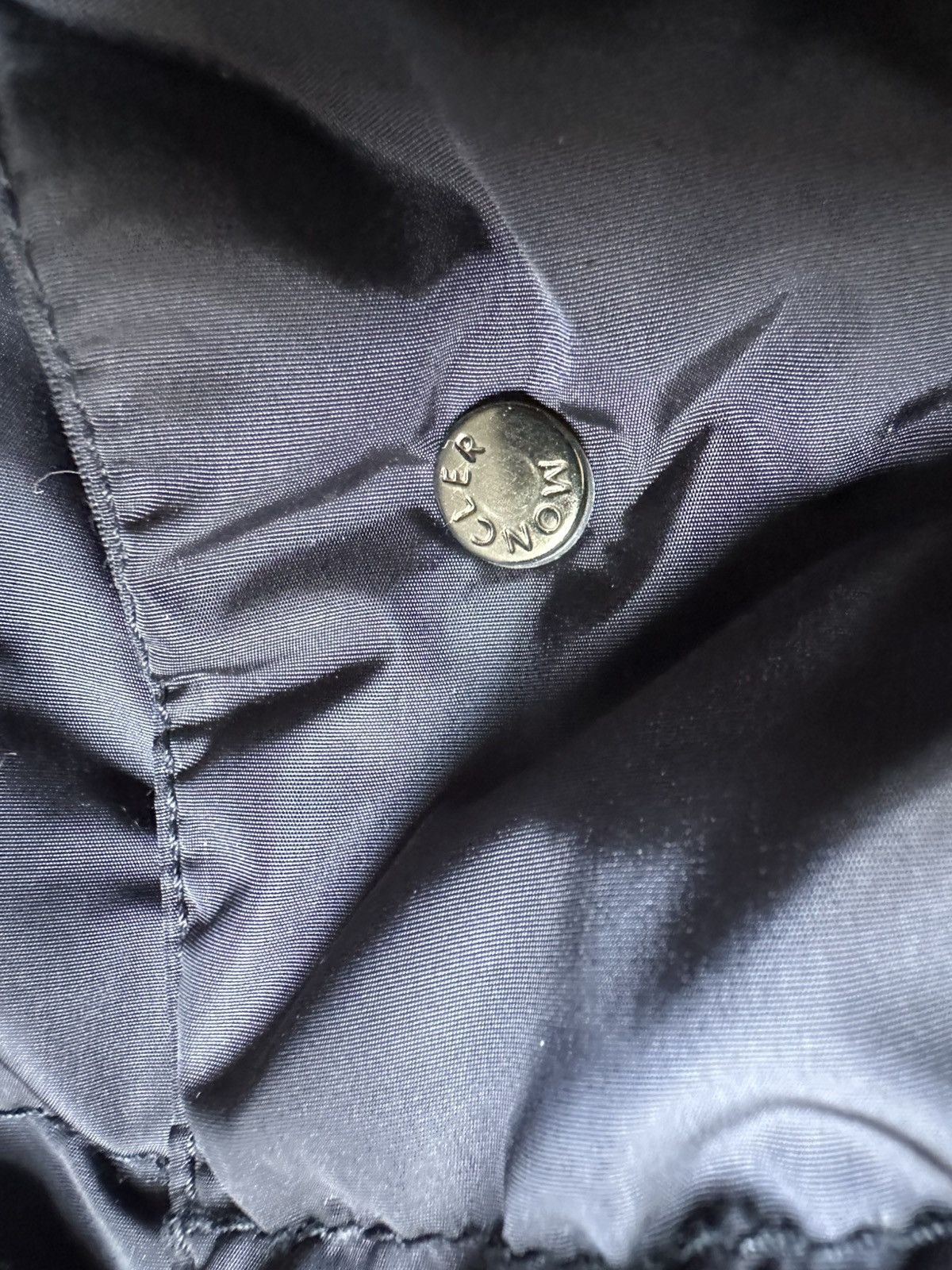 Moncler Cherbourg dark navy down parka jacket