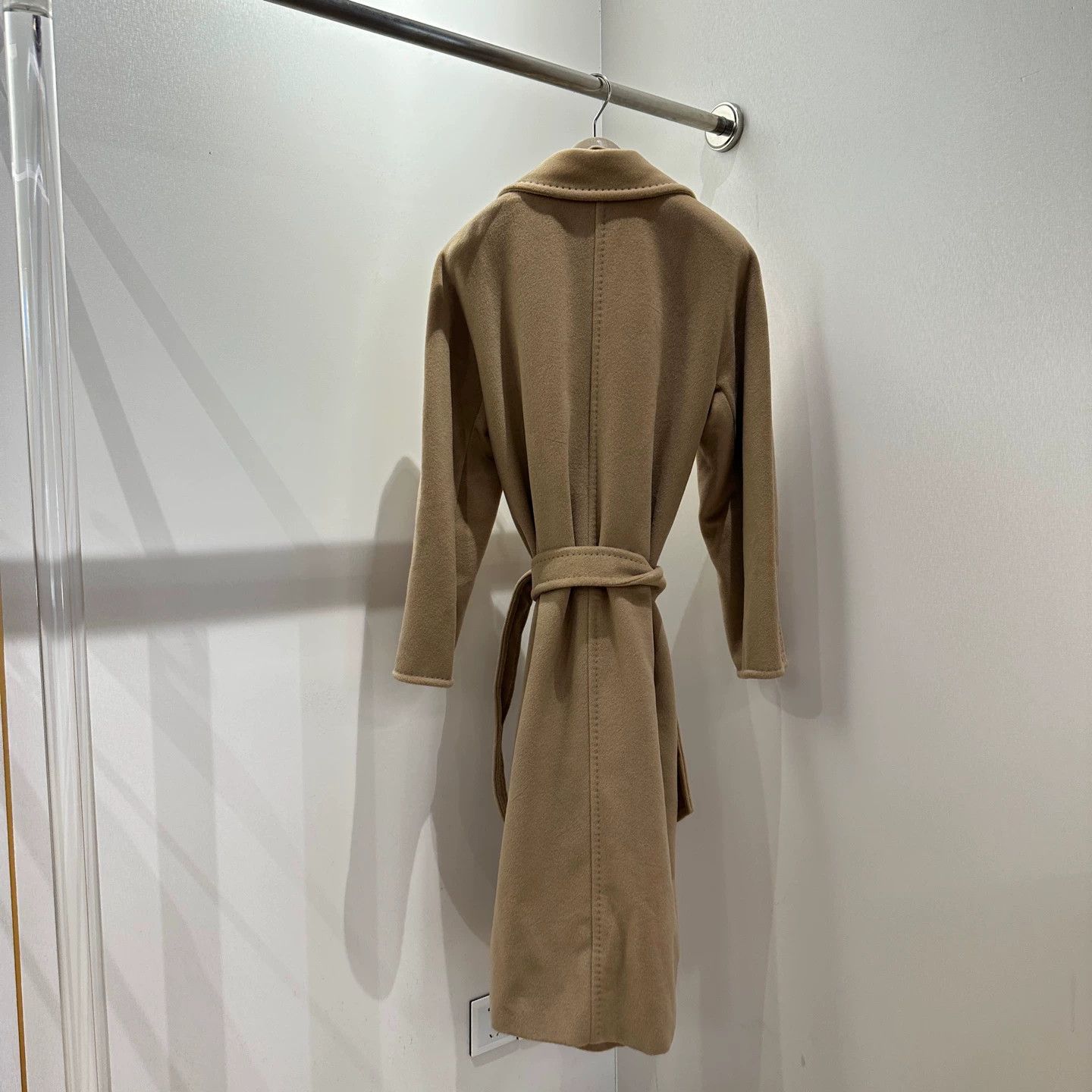 Max Mara Maxmara apr795 101801 Camel Belted Wool Coat 34 Size XS / US 0-2 / IT 36-38 - 2 Thumbnail