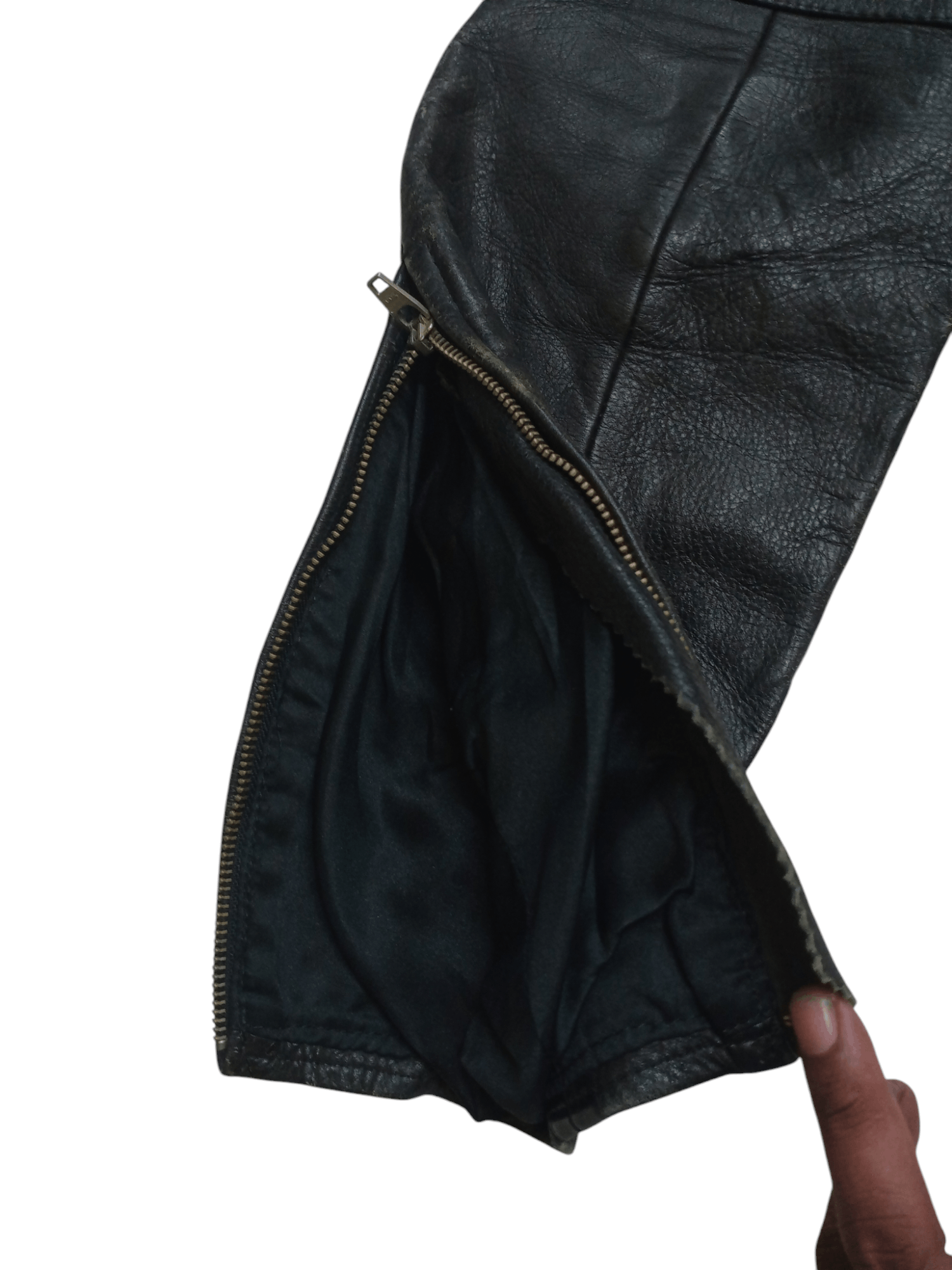 Kadoya Vintage 90s Kadoya Leather Biker Padded Pants Size US 29 - 7 Thumbnail