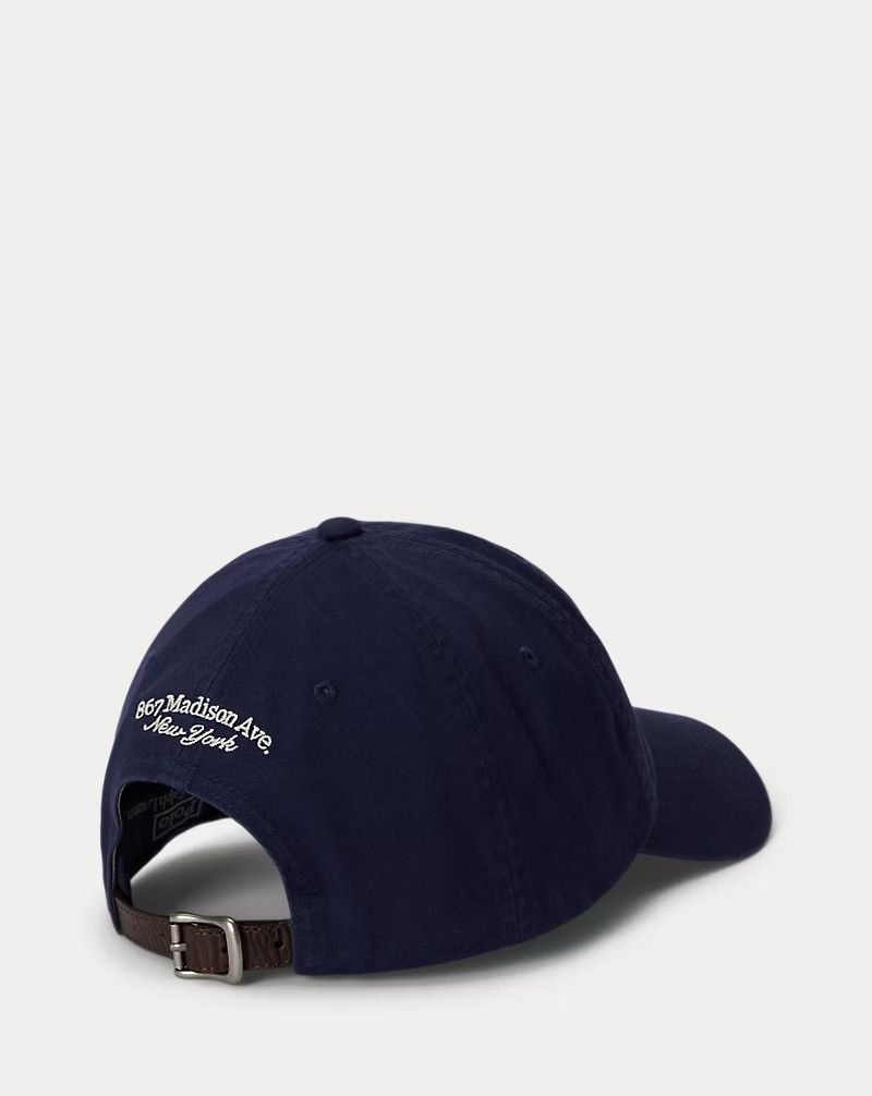 Polo Ralph Lauren Polo Ralph Lauren RL Embroidered Twill Ball Cap Newport Navy Size ONE SIZE - 2 Thumbnail