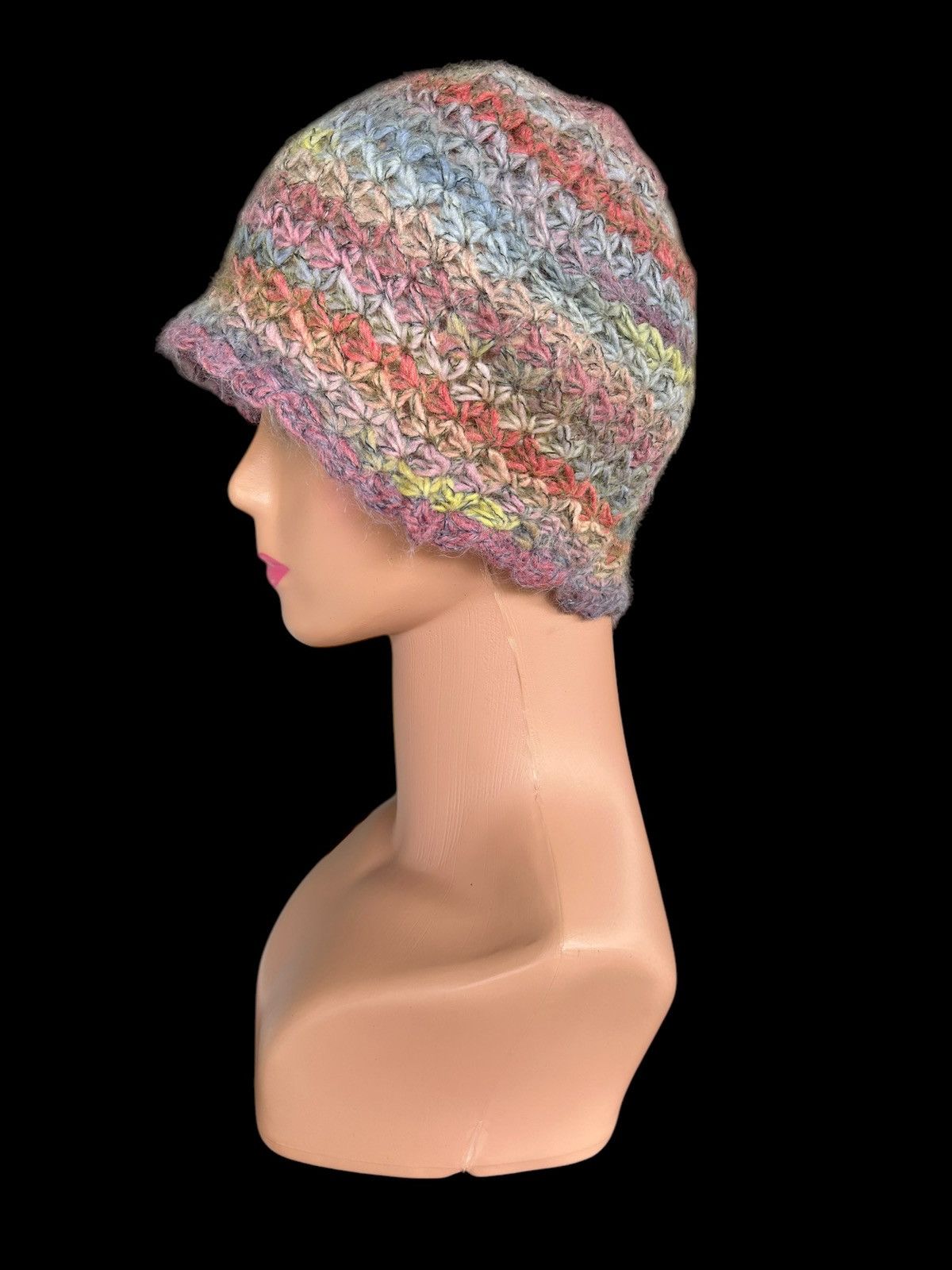 Japanese Brand × Kapital × Vintage Crochet Knitted Handmade Beanie hats Size ONE SIZE - 4 Thumbnail