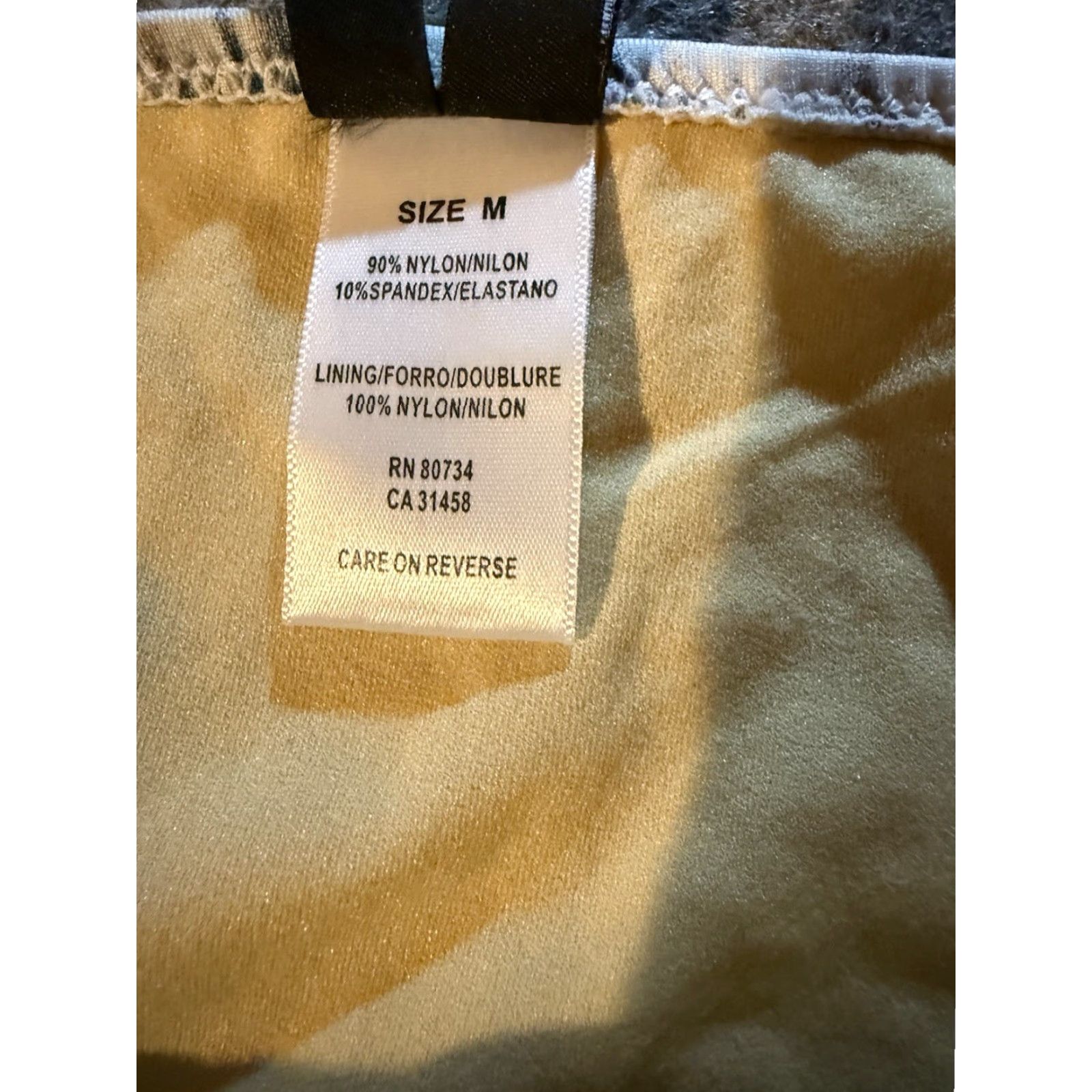 Bcbgmaxazria BCBG Bikini Bottom Cheeky Tie Dye Ombre Festival Boho Surfer Chic Coquette Swim M Women Blue Nylon Spandex Size 32" / US 10 / IT 46 - 7 Thumbnail
