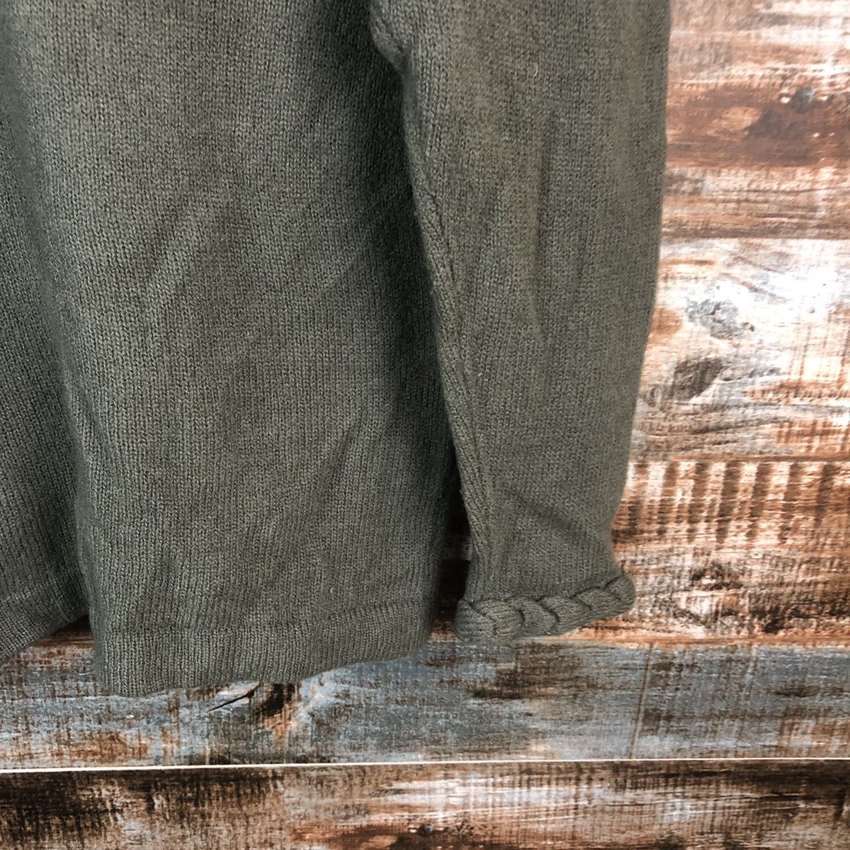 Homespun Knitwear × Japanese Brand DL Lemarais Green Cardigan Knitwear #C585 Size US M / EU 48-50 / 2 - 17 Thumbnail