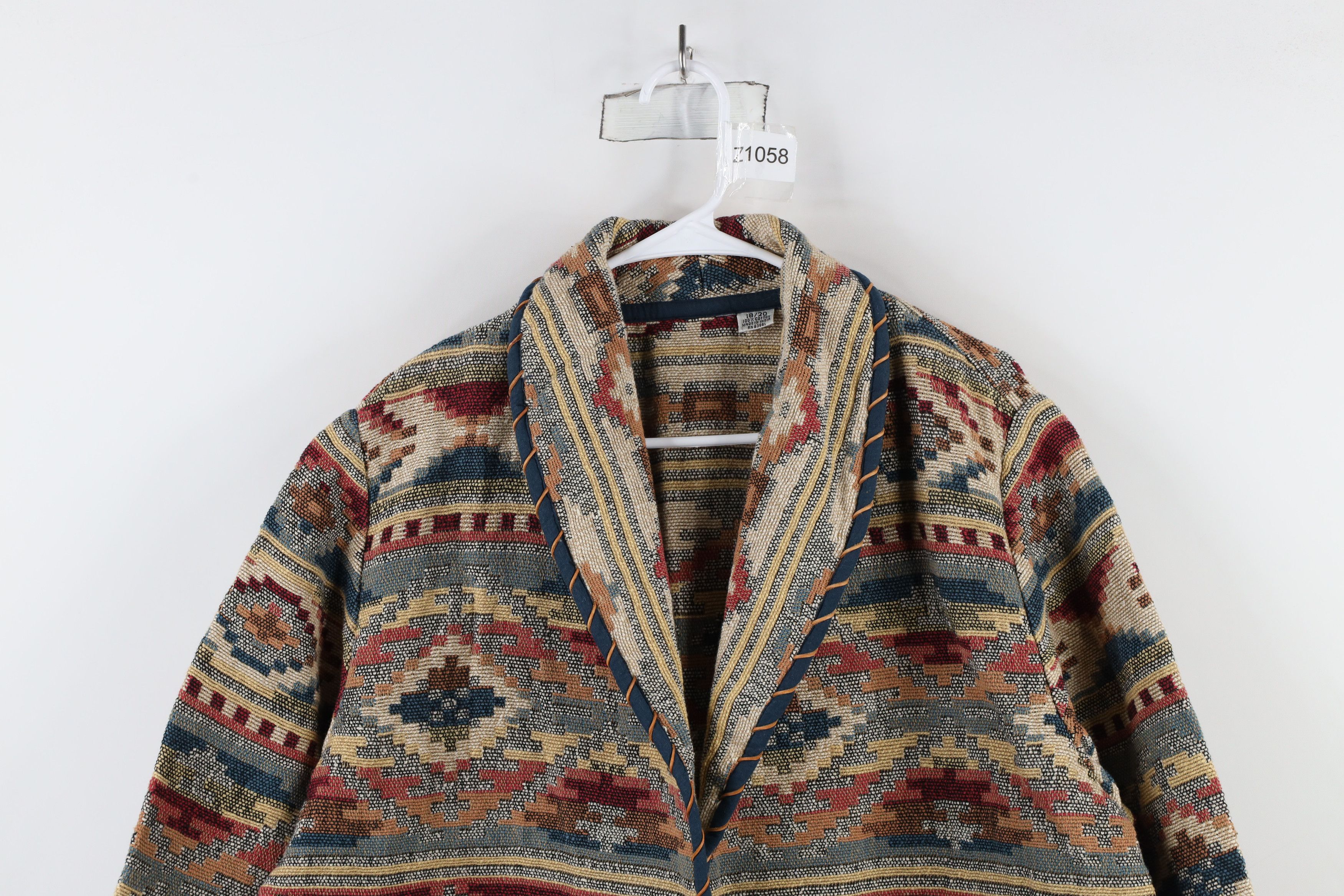 Vintage Vintage 90s Streetwear Tapestry Southwestern Blazer Jacket Size XXL / US 16-18 / IT 52-54 - 2 Thumbnail