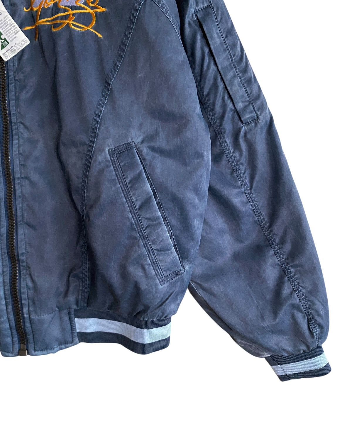 Vintage Vtg Italian Football Club SS Lazio MA-1 Bomber Jacket 1990s Size US M / EU 48-50 / 2 - 7 Thumbnail
