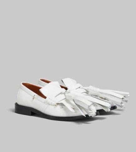 Marni o1f1d3z1025 Leather Bambi Loafers in White Size US 12 / EU 45 - 3 Thumbnail