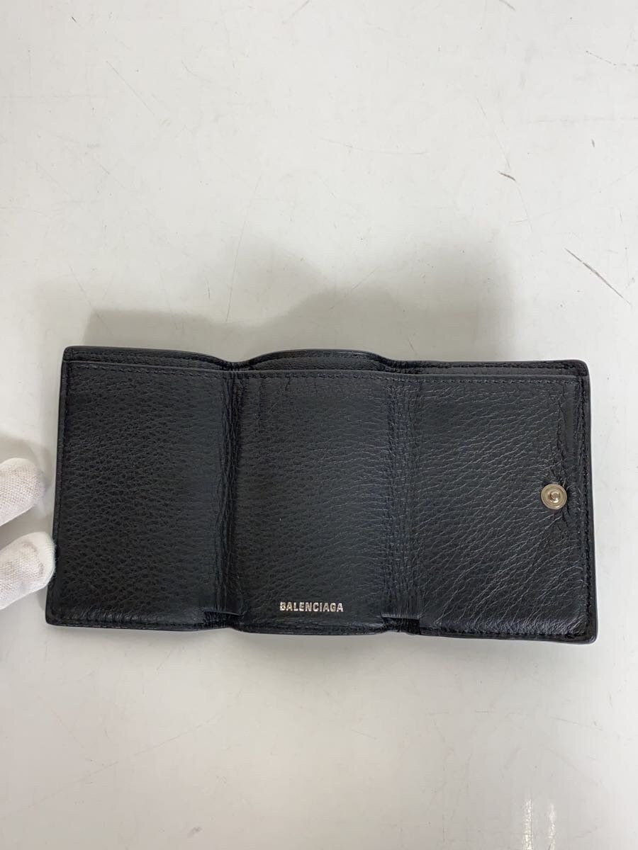 Balenciaga Balenciaga Leather Bi-Fold Wallet Black Size ONE SIZE - 4 Thumbnail
