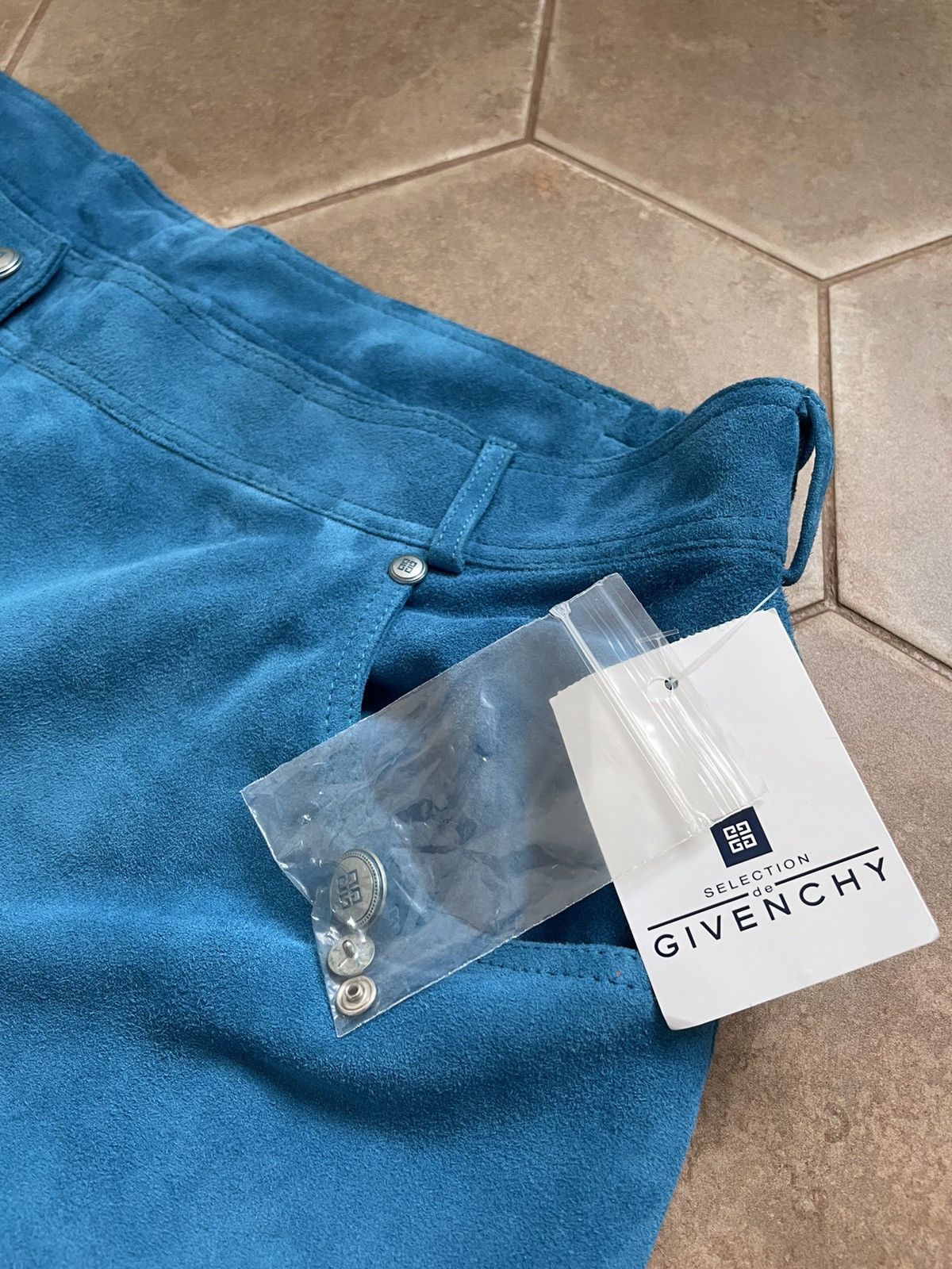 VINTAGE GIVENCHY ALEXANDER MCQUEEN SUEDE VELOUR PANTS