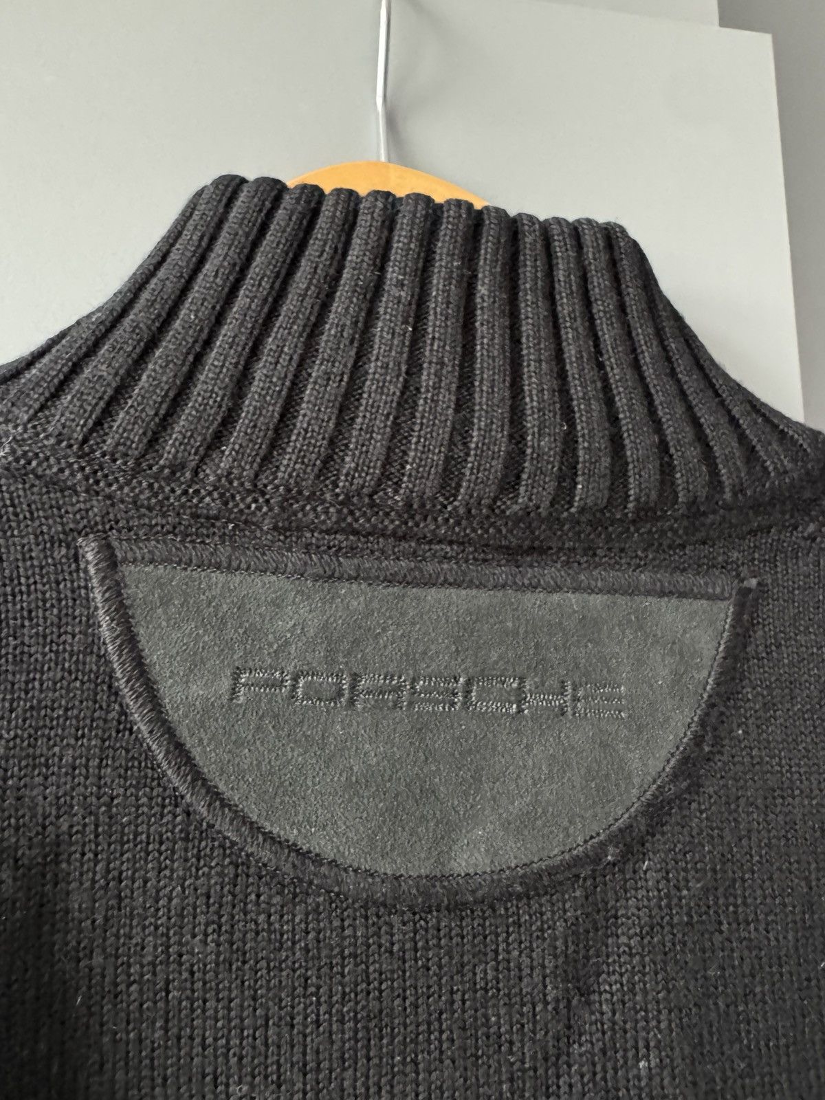 Porsche Design Porsche Design Black Cotton Cashmere Full-Zip Sweater Size US L / EU 52-54 / 3 - 5 Thumbnail