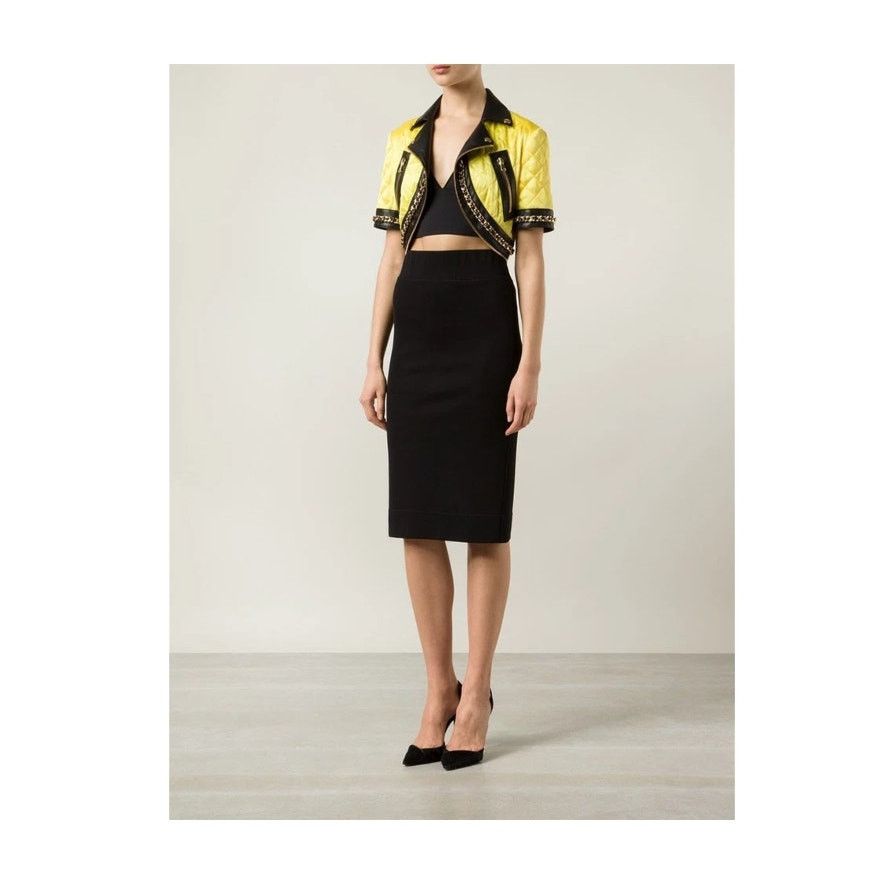 Moschino Moschino Couture Jeremy Scott BARBIE CROPPED BIKER JACKET Size M / US 6-8 / IT 42-44 - 9 Thumbnail