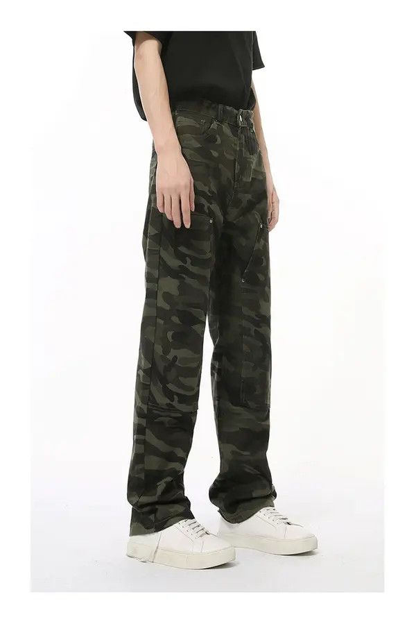 Jean American camouflage patchwork high street vintage jeans Size US 32 / EU 48 - 5 Thumbnail