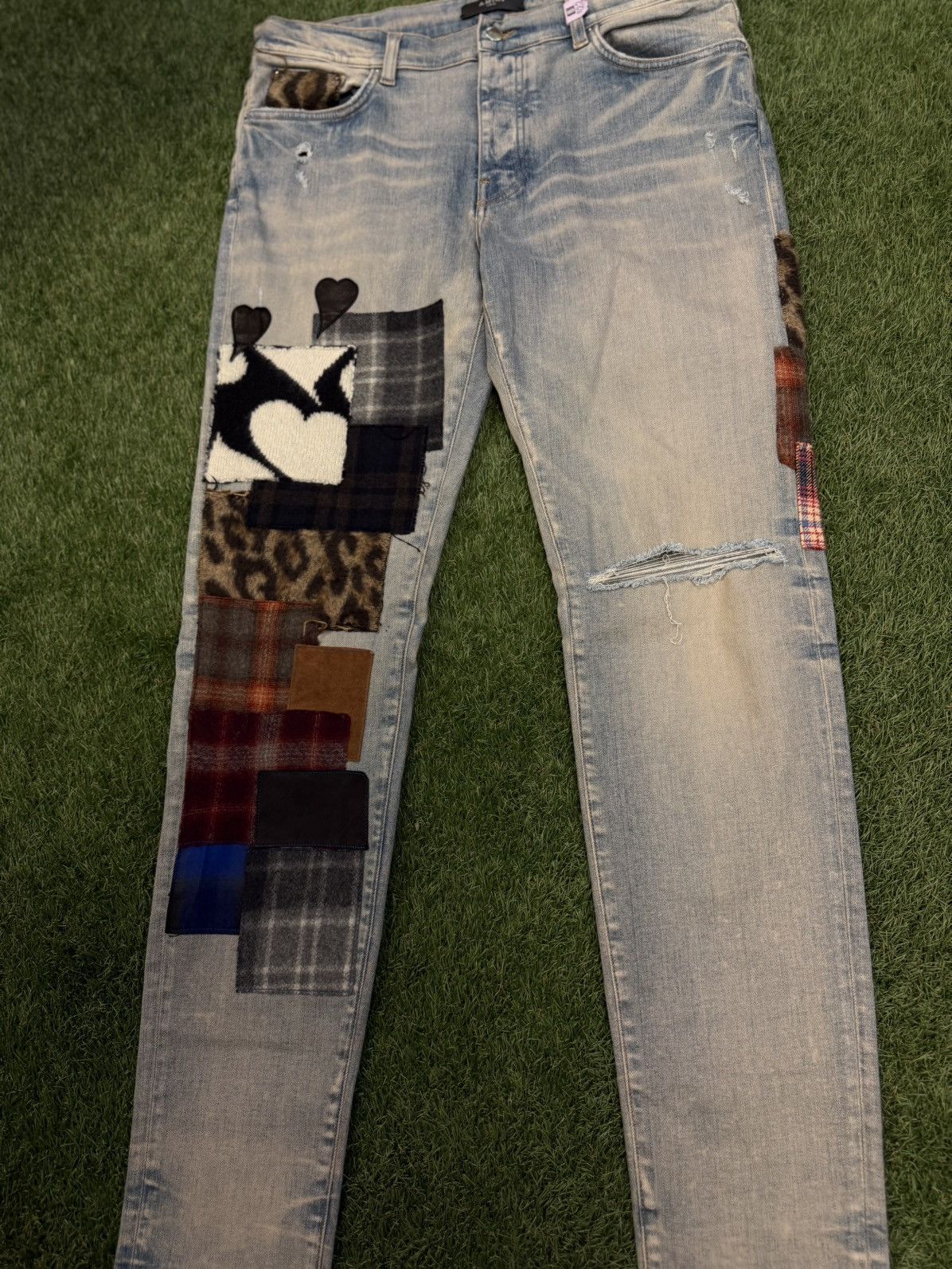 Amiri Amiri Art Patch Denim Pants Size 36 CLEAN 🧼 Size US 36 / EU 52 - 2 Thumbnail