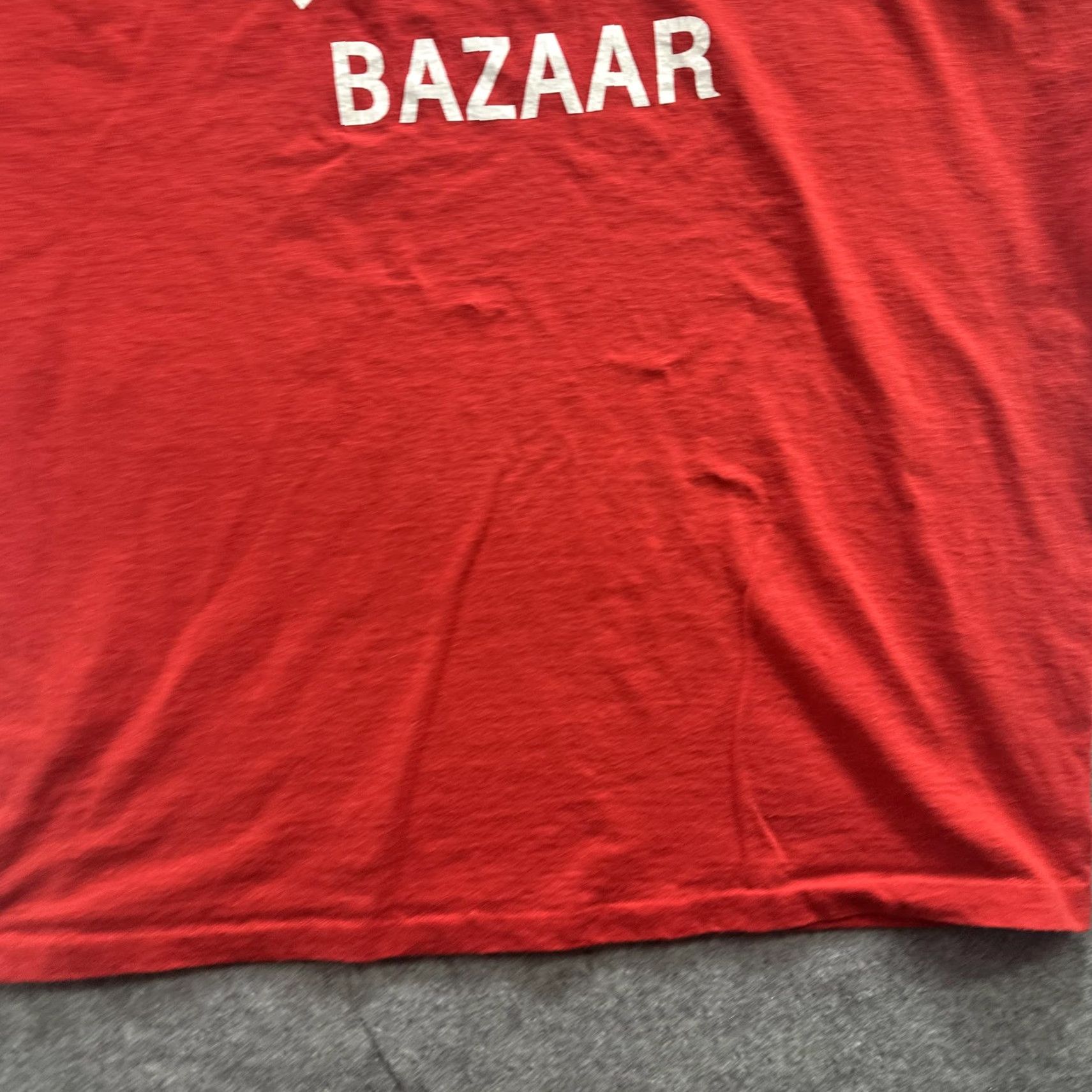 Fruit Of The Loom VINTAGE Fruit of the Loom Byzantine Bazaar Shirt Mens 2XL Red Graphic Print 90s USA Mens T-Shirt Crew Neck Short Sleeve Size US XXL / EU 58 / 5 - 5 Thumbnail