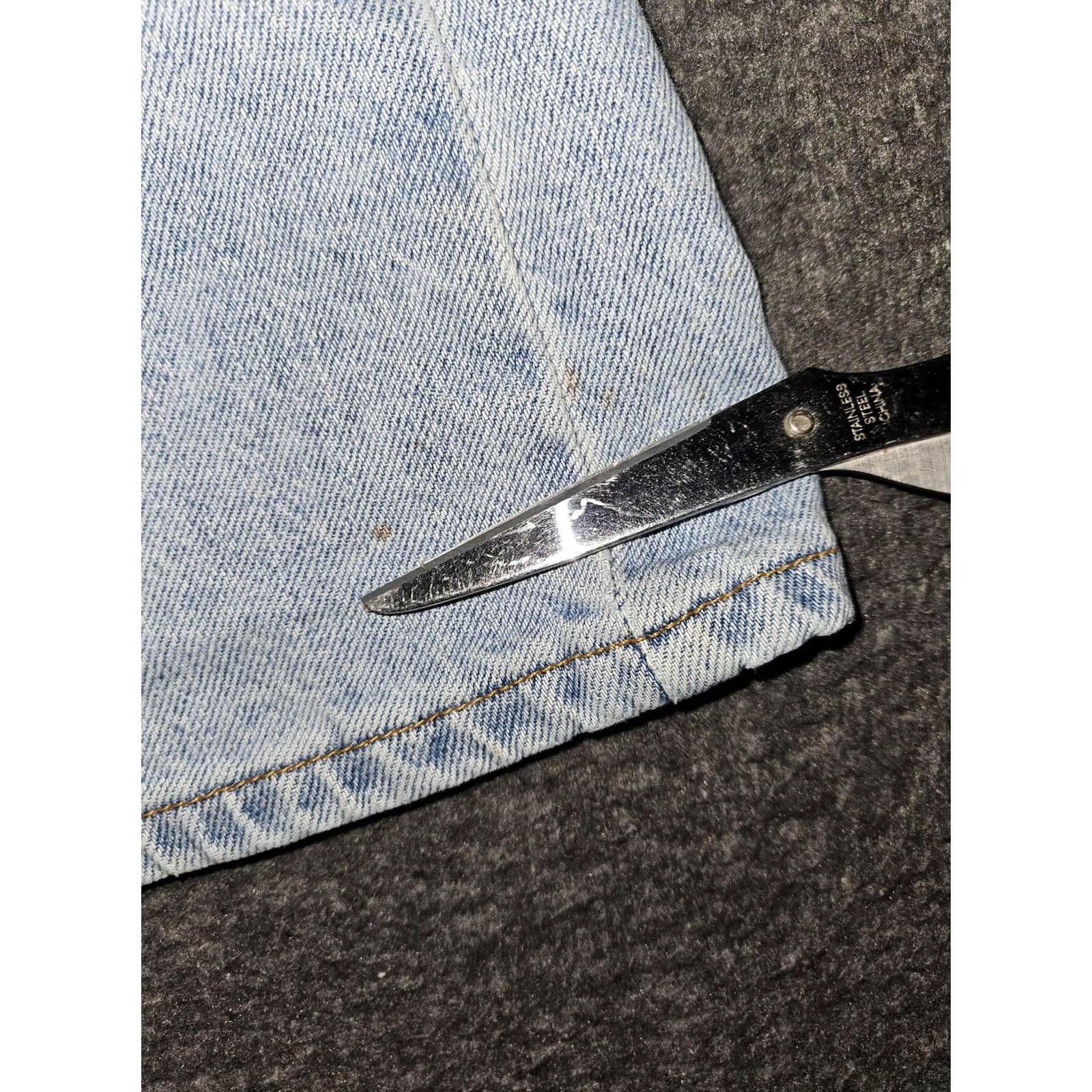 Levi's VINTAGE Levi's Denim Shorts Juniors 16 Slim Light Wash 90s Orange Tab 5 Pocket Women Jeans Bermuda Blue 100% Cotton Slim Mens Girls Size 38" / US 16 / IT 52 - 7 Thumbnail