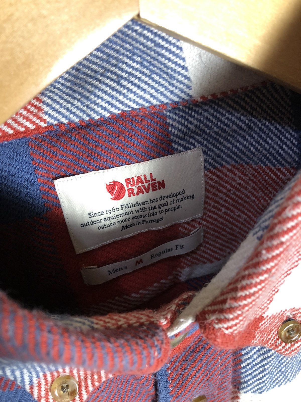 Fjallraven × Vintage VERY RARE FJALLRAVEN FLANEL LONG SLEEVE SHIRT GORPCORE 90s Size US M / EU 48-50 / 2 - 4 Thumbnail
