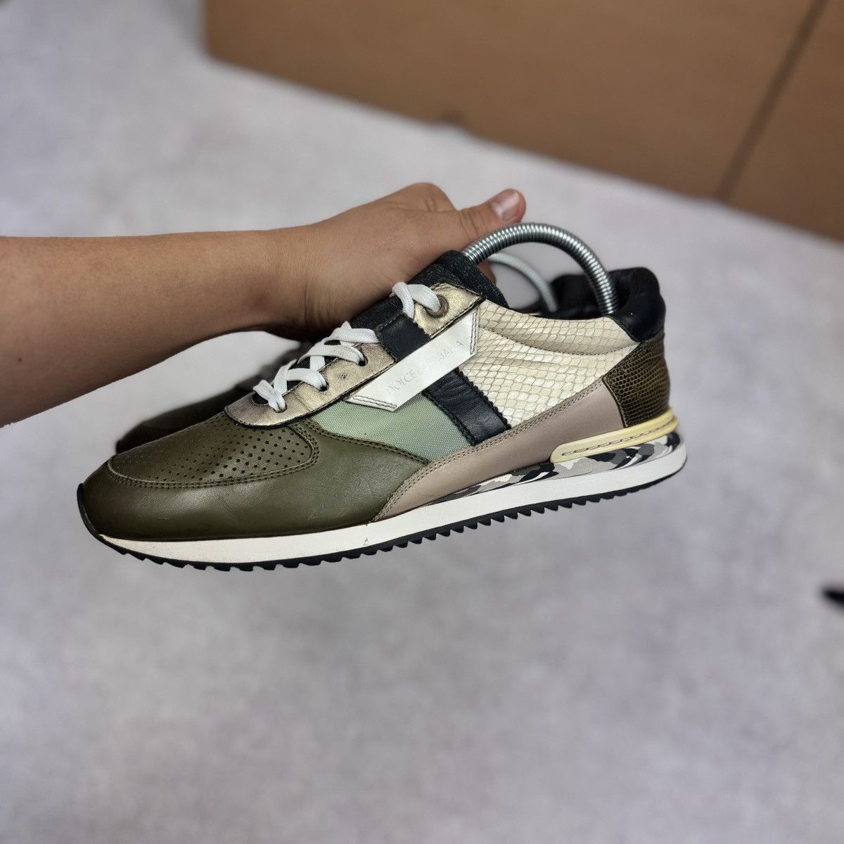 Dolce & Gabbana Dolce & Gabbana patchwork leather sneakers size 6/40.5 Size US 7.5 / EU 40-41 - 4 Thumbnail