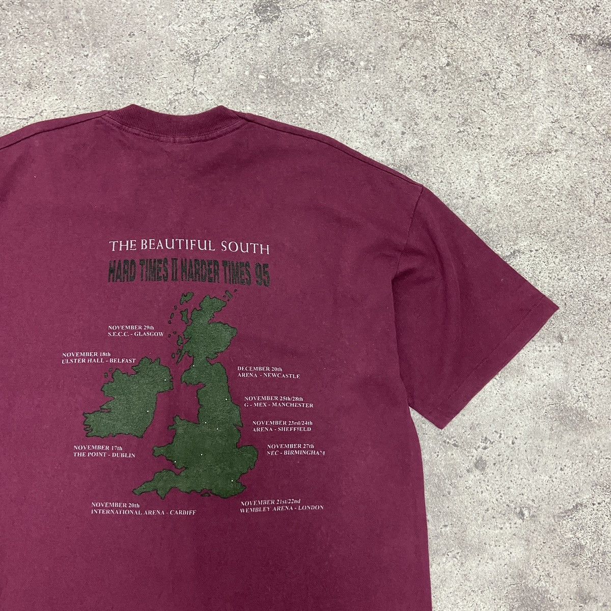 Band Tees Vintage 90s The Beatiful South Hard times 2 Harder times tee Size US XL / EU 56 / 4 - 8 Thumbnail