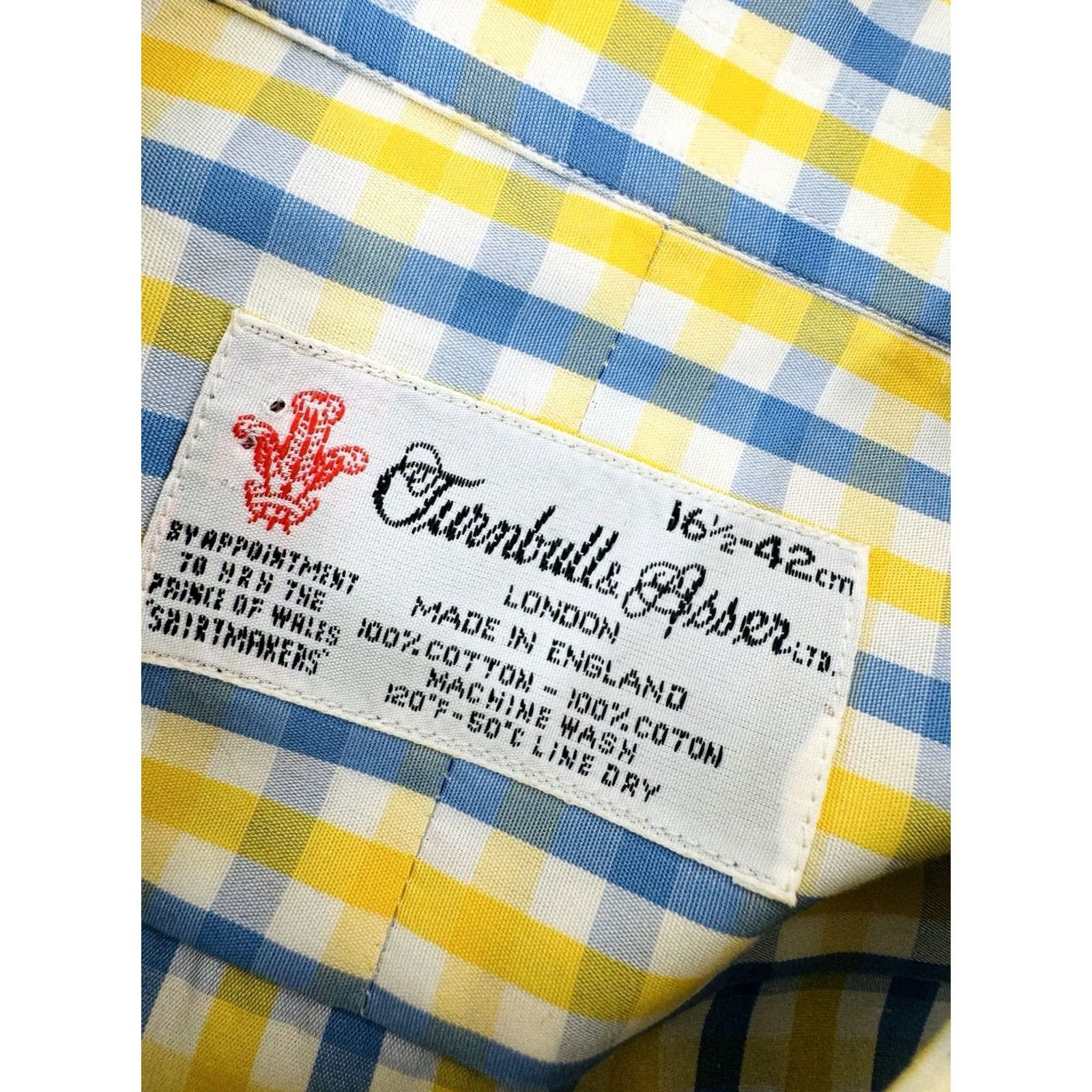 Turnbull & Asser Turnbull & Asser - Plaid Mens 16.5 42 Dress Shirt Size 46R - 5 Thumbnail