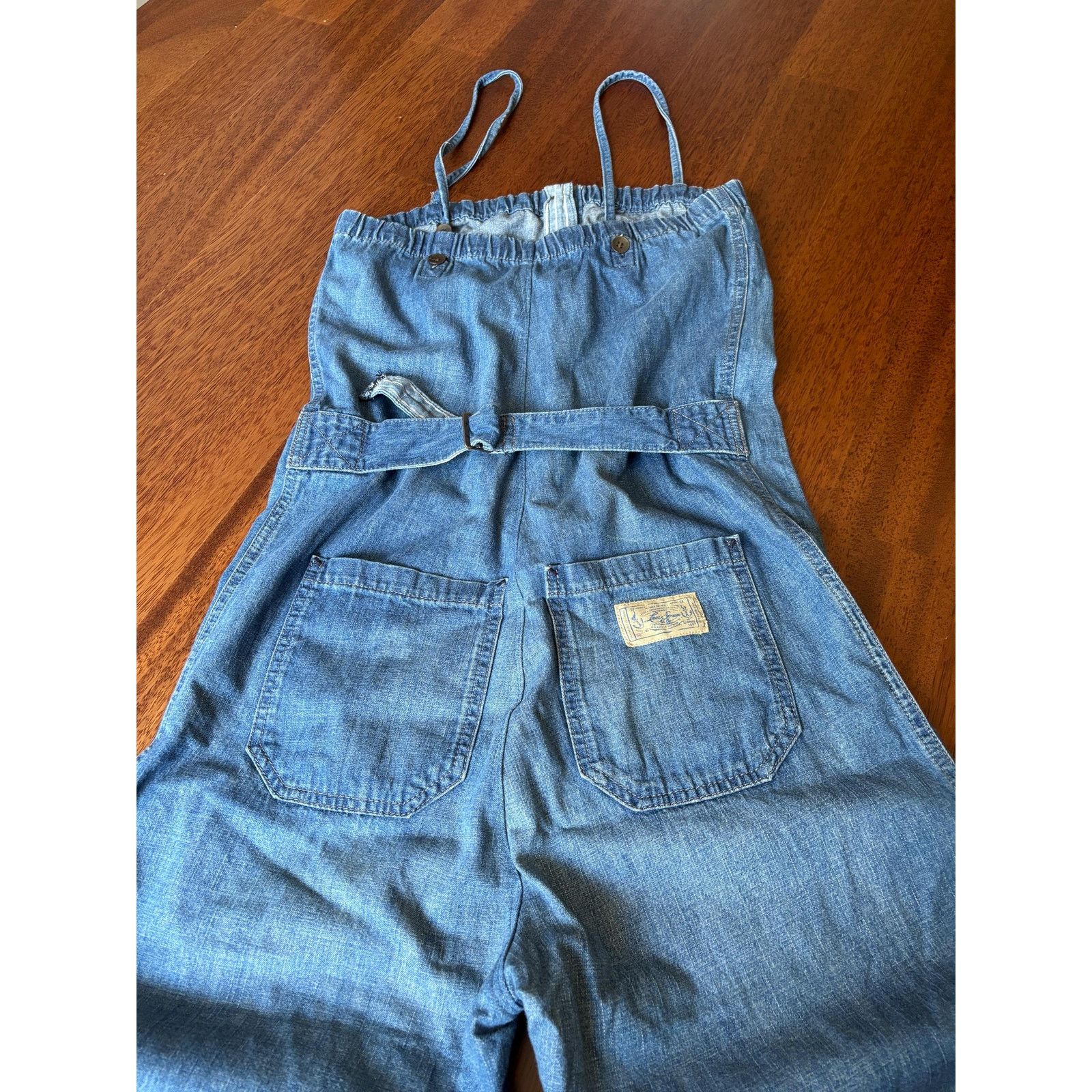 Japanese Brand × Levi's × Levi's Vintage Clothing Levi’s Denim Jumpsuit M 100% Cotton Anchor Patch Vintage Size 27" / US 4 / IT 40 - 4 Thumbnail