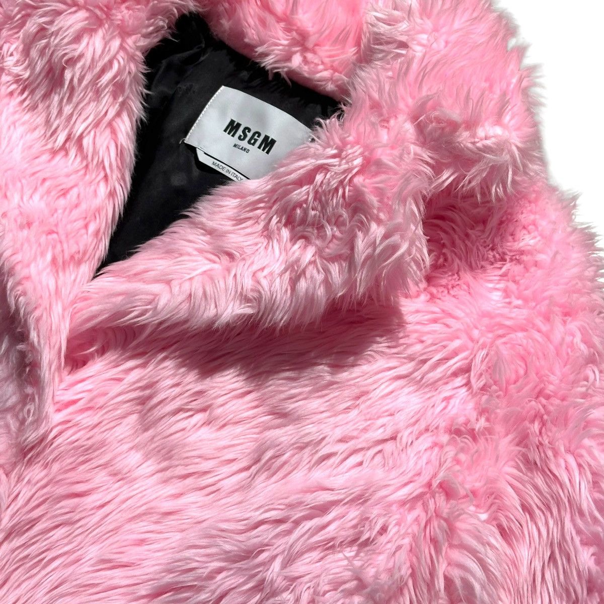 MSGM Faux fur pink coat Size US M / EU 48-50 / 2 - 2 Thumbnail