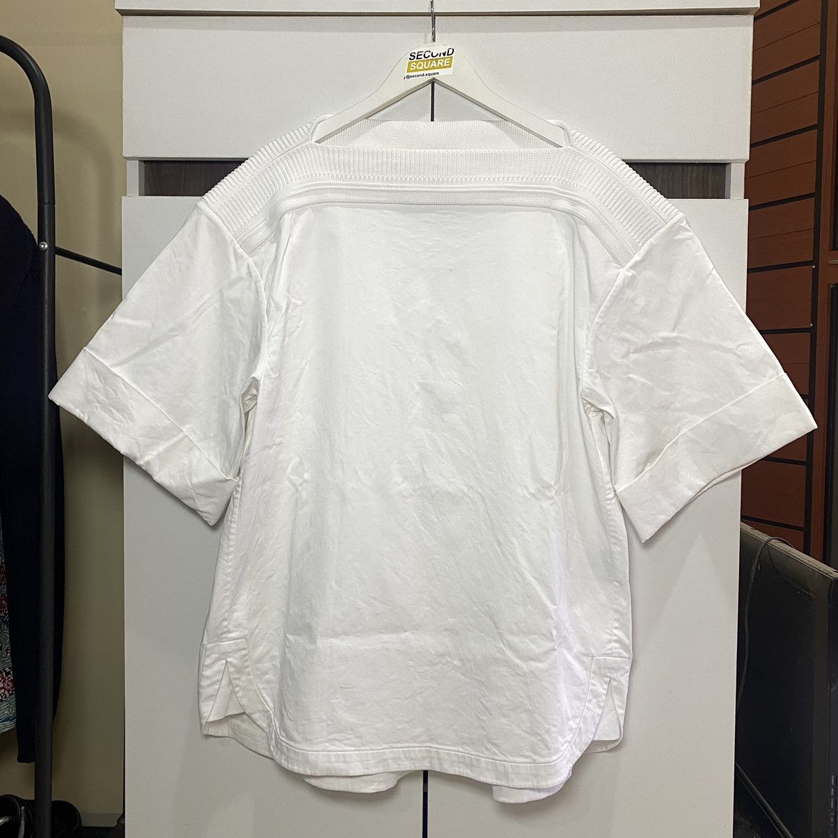 image of Juun J Blouse Oversized Size Xtra Large in White, Women's