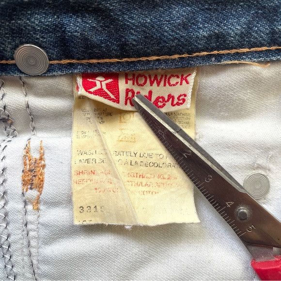 Vintage 70s Howick Riders Wider Straight Leg Jeans - 32 x 27" 🇨🇦 Size US 32 / EU 48 - 5 Thumbnail