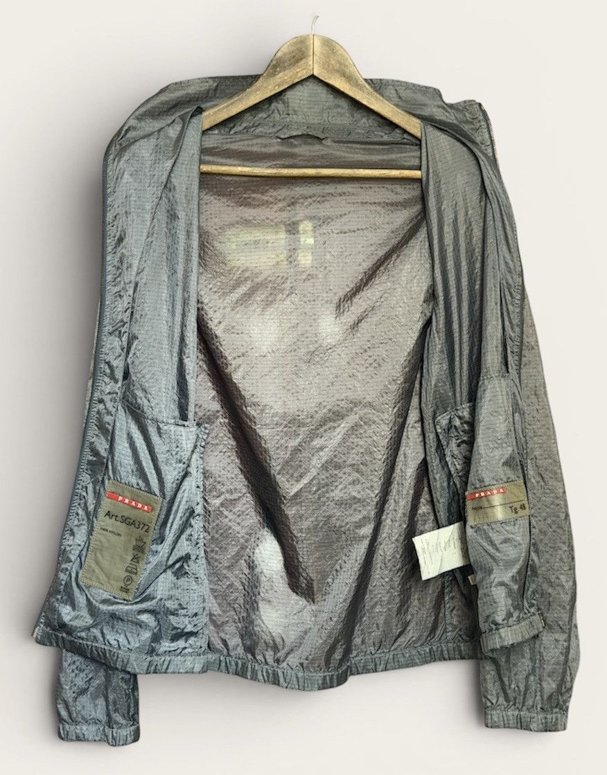 Prada Prada Sport (Linea Rossa) grey ripstop nylon jacket SGA372 Size US M / EU 48-50 / 2 - 3 Thumbnail