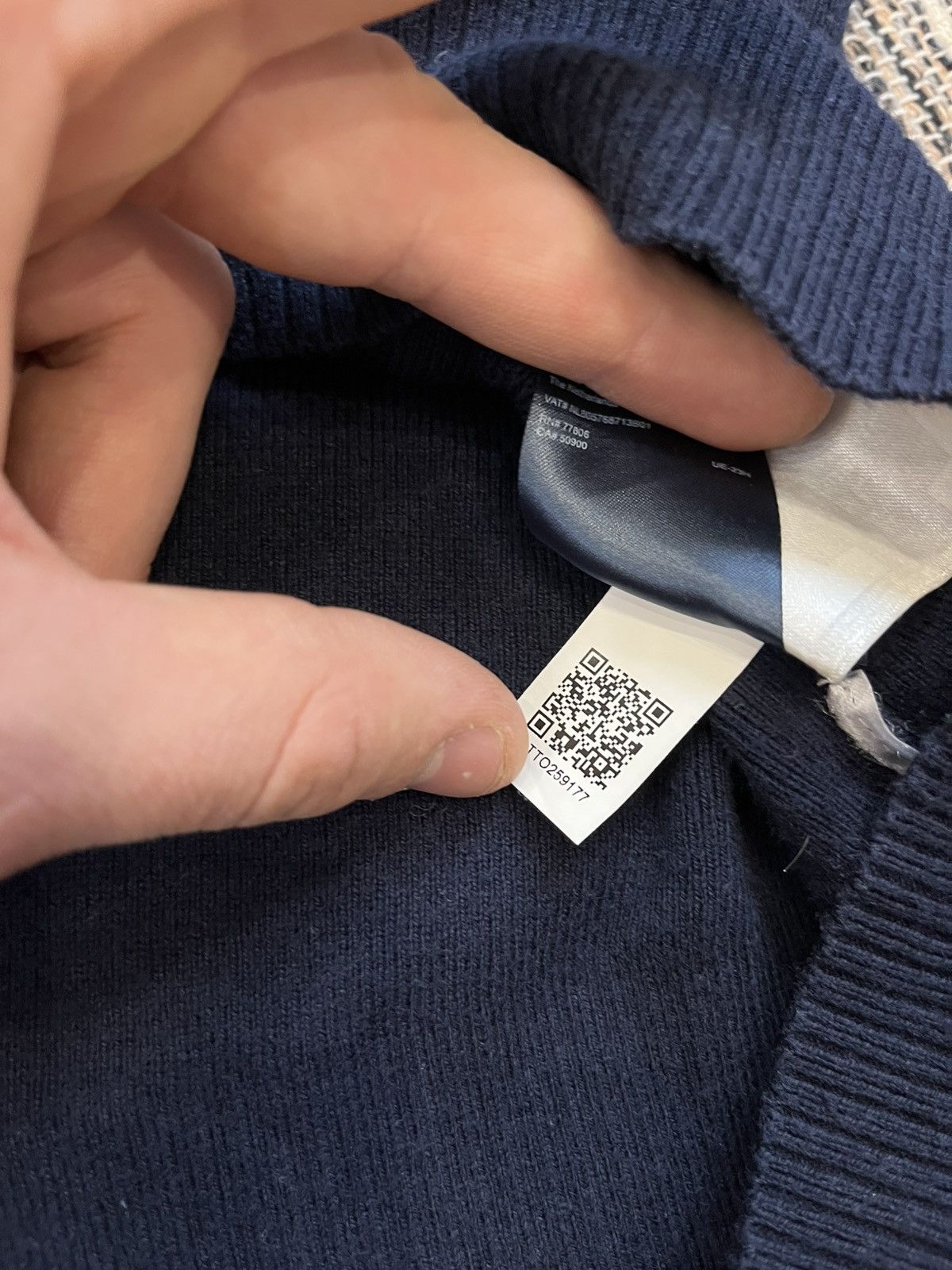 Tommy Hilfiger Vintage Tommy Hilfiger Sweater Oversize navy minimalistic Size US XL / EU 56 / 4 - 16 Thumbnail