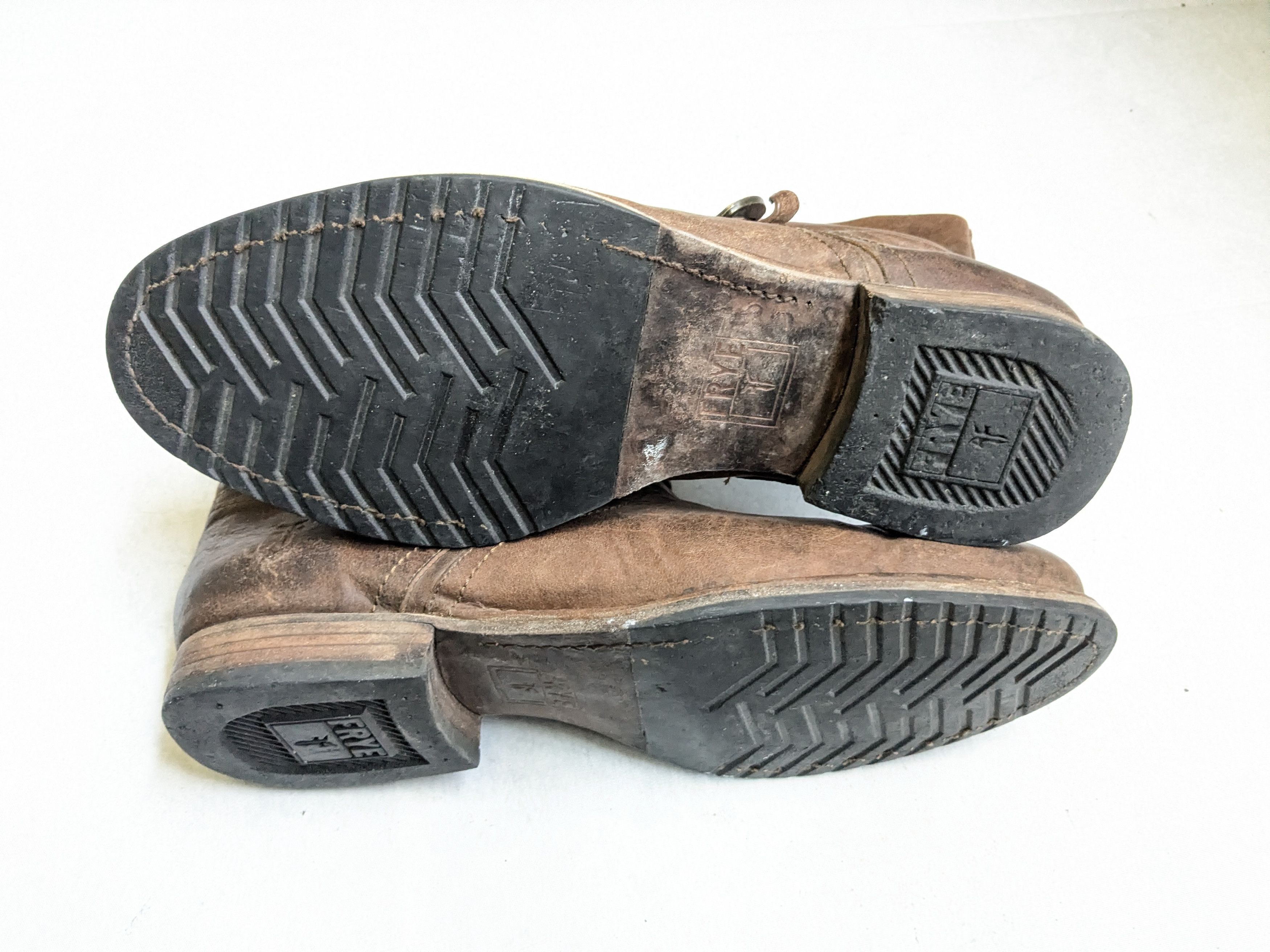 Frye Frye Engineer Boots Brown Leather 11.5 Leather Buckle Size US 11.5 / EU 44-45 - 19 Thumbnail