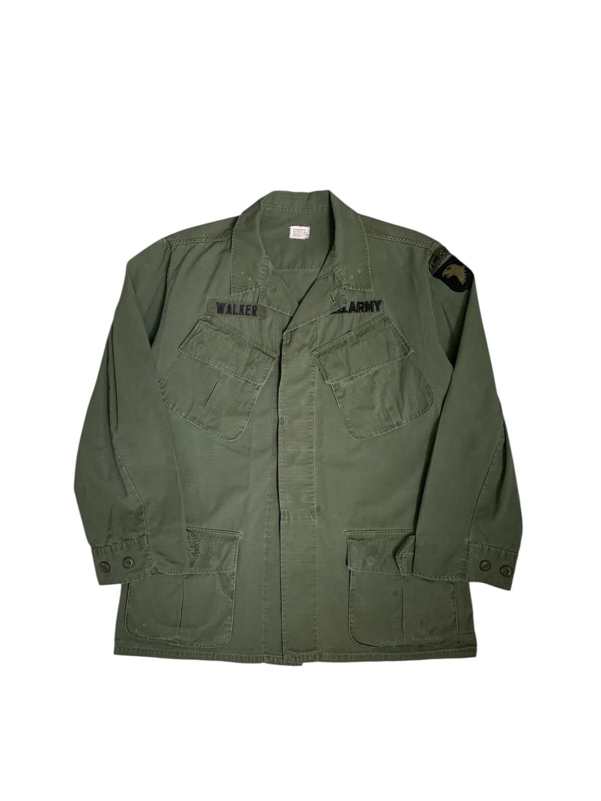 True Vintage 60s US Army Jungle Fatigue Jacket Vietnam war