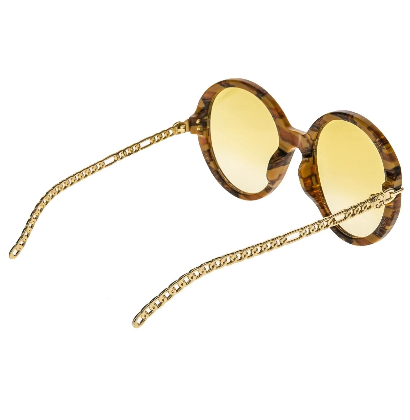 Gucci GUCCI GG0726 CHAIN 0726 Gold Brown Yellow Star 004 Size ONE SIZE - 6 Thumbnail
