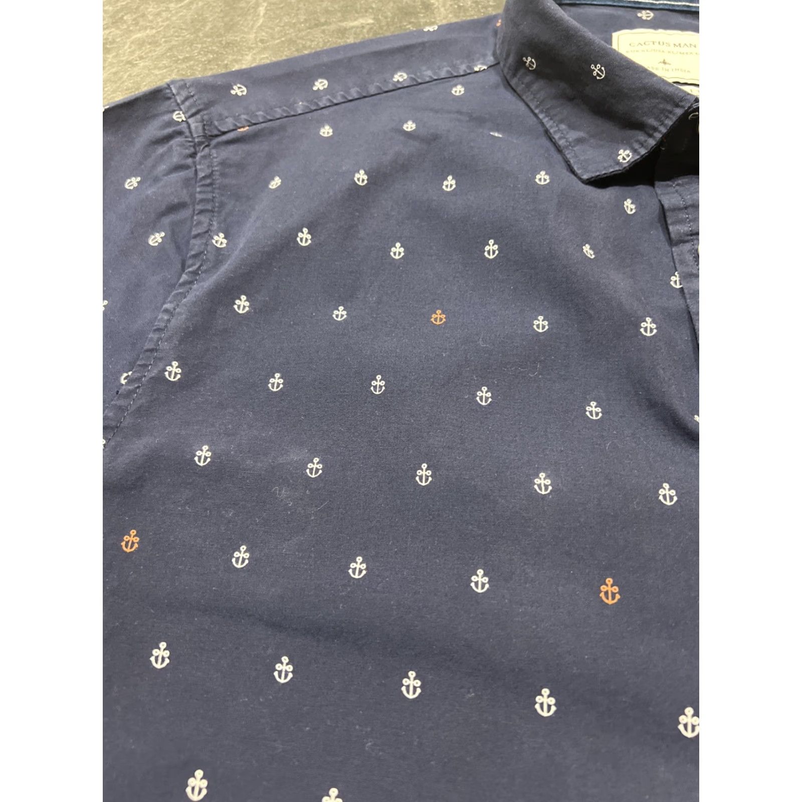 Denime VINTAGE? No — Denim & Flower Button-Up Shirt Denim & Flower City Classic Short Sleeve Mens XL Blue Button-Down Shirt Size US XL / EU 56 / 4 - 4 Thumbnail