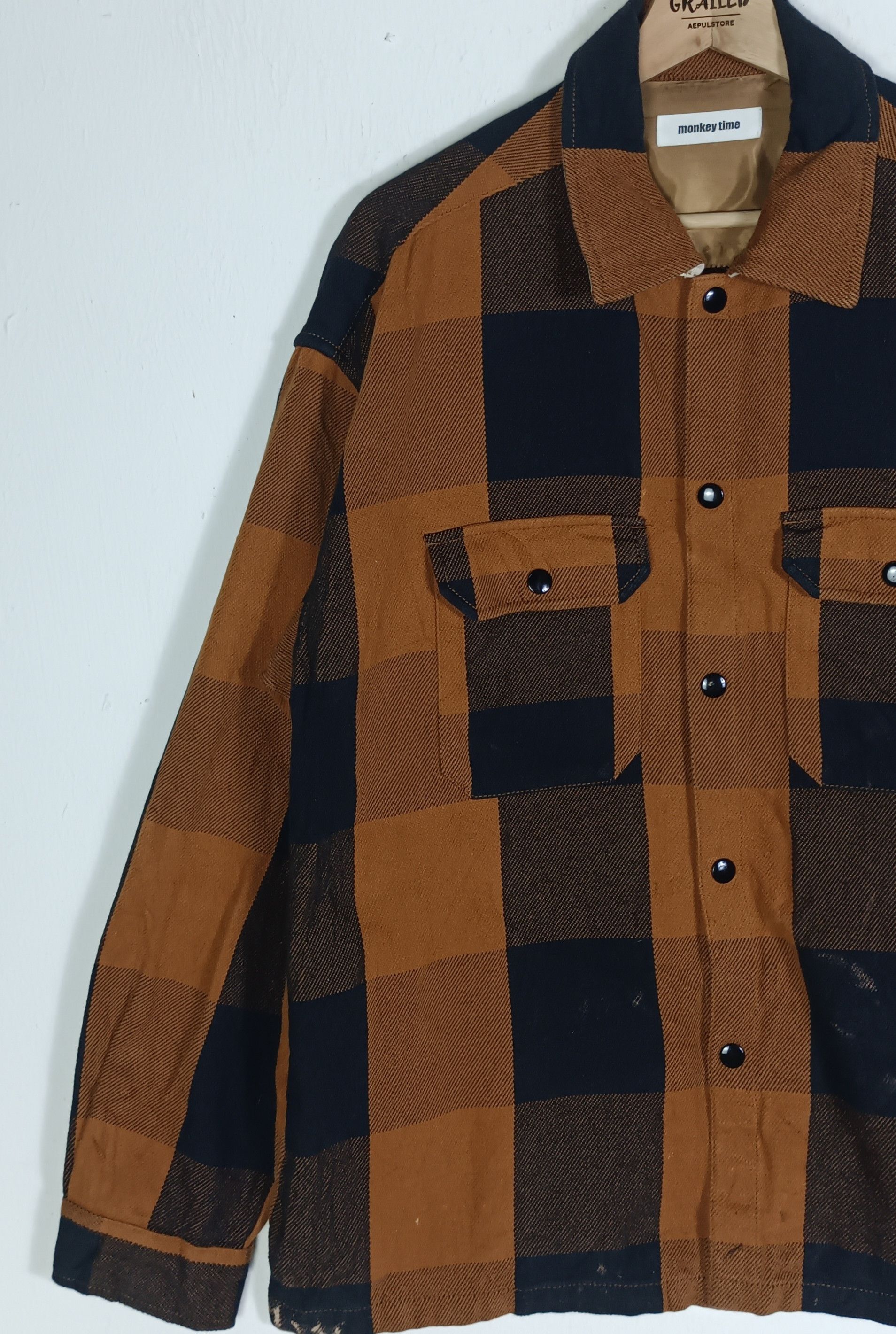 Japanese Brand × United Arrows United Arrows Monkey Time Autumm Winter Button Up Jacket Size US XL / EU 56 / 4 - 3 Thumbnail