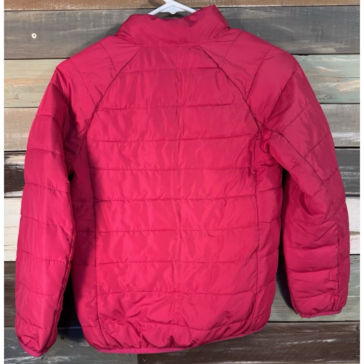Other Wonder Nation Girls Pink Puffer Puffy Zip Jacket Size M (7-8 Size M / US 6-8 / IT 42-44 - 8 Thumbnail