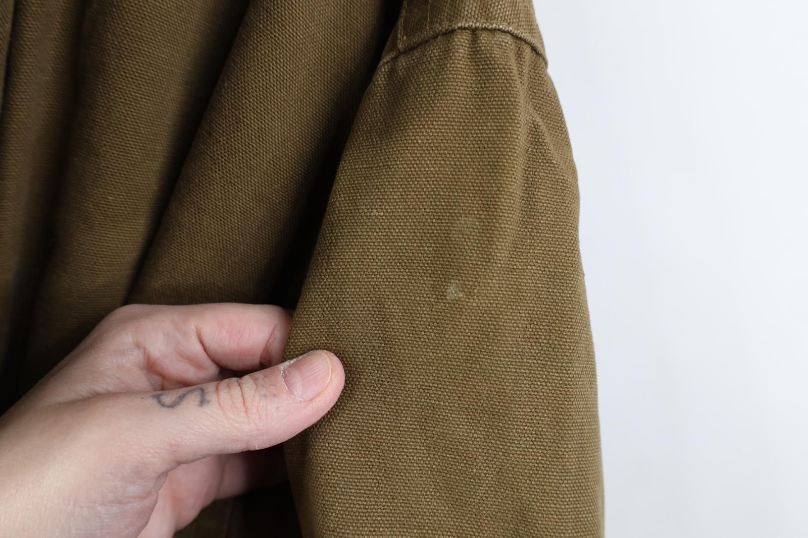 Vintage Vintage 90s Streetwear Lined Hooded Canvas Chore Jacket Size US XL / EU 56 / 4 - 12 Thumbnail