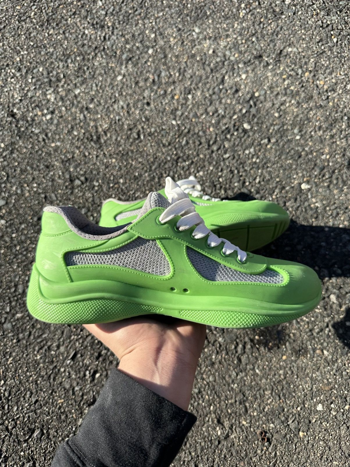 Prada Prada America’s Cup Soft Rubber Green Size US 6 / EU 39 - 11 Thumbnail
