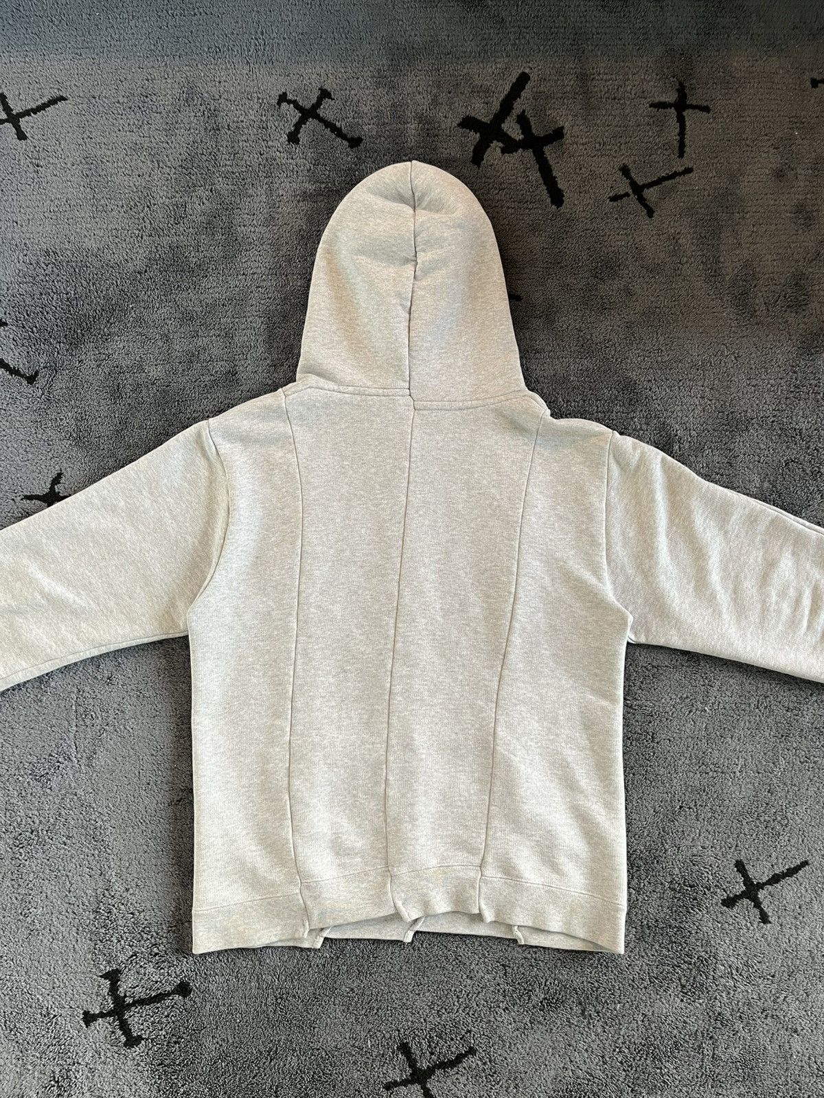 Vetements AW18 Antwerpen Grey Reconstructed Pullover Hoodie Size US M / EU 48-50 / 2 - 4 Thumbnail