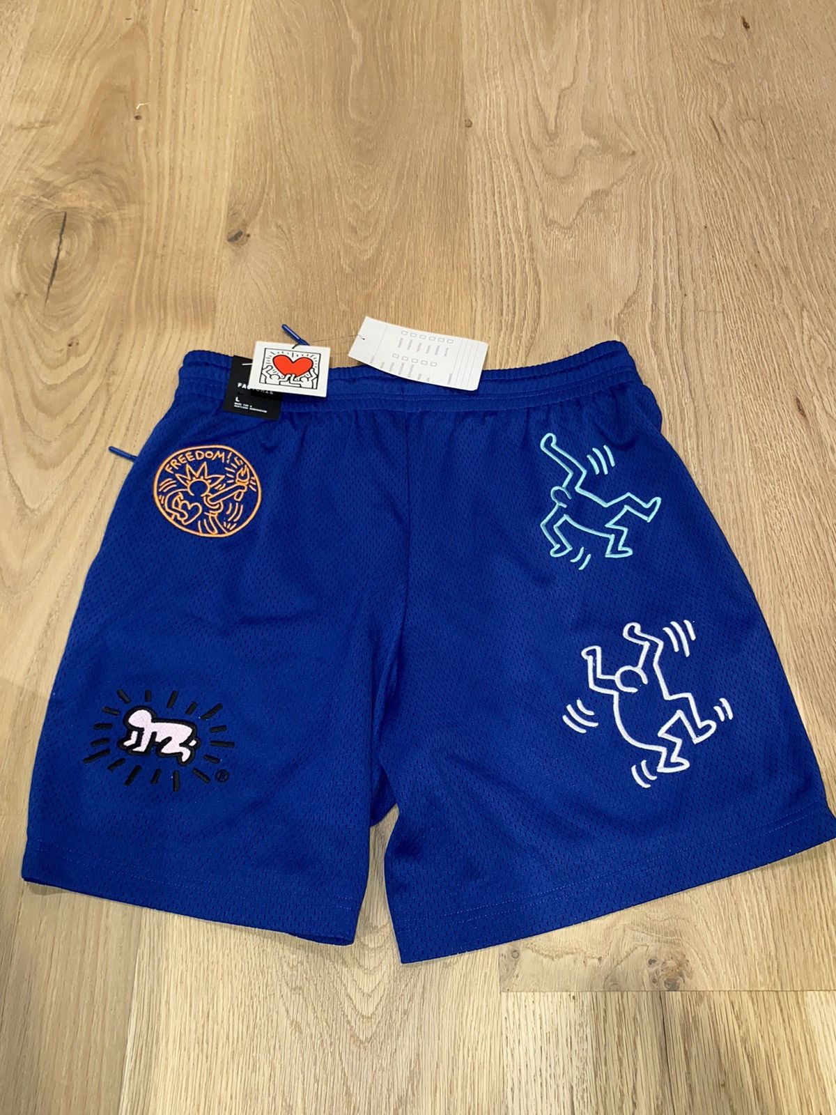 Keith Haring Keith Haring Zip Pocket Basketball Shorts LARGE Size US 33 - 3 Thumbnail
