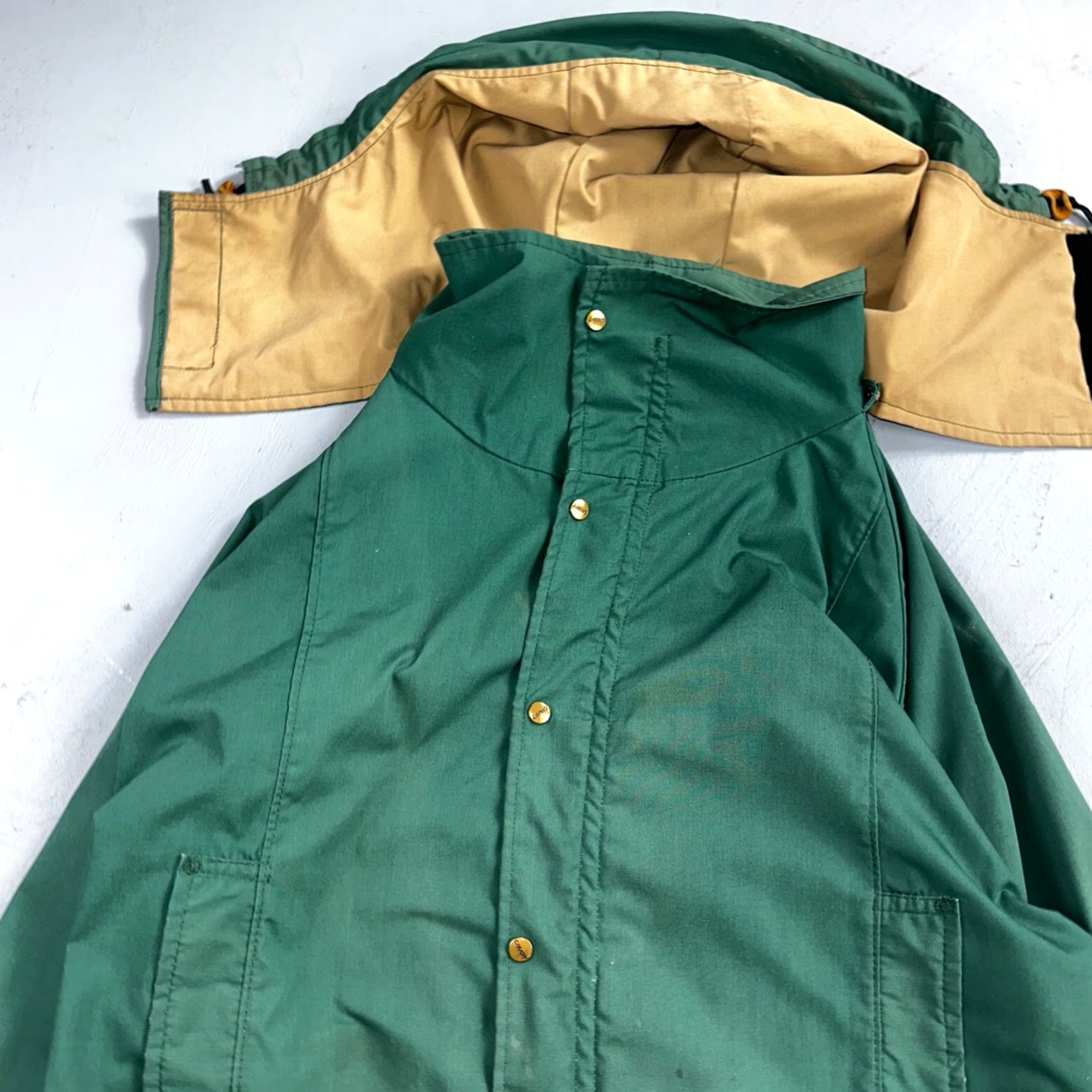 Vintage VINTAGE Camp7 Jacket Men XL Green Full Zip Hooded Windbreaker Size US XL / EU 56 / 4 - 7 Thumbnail