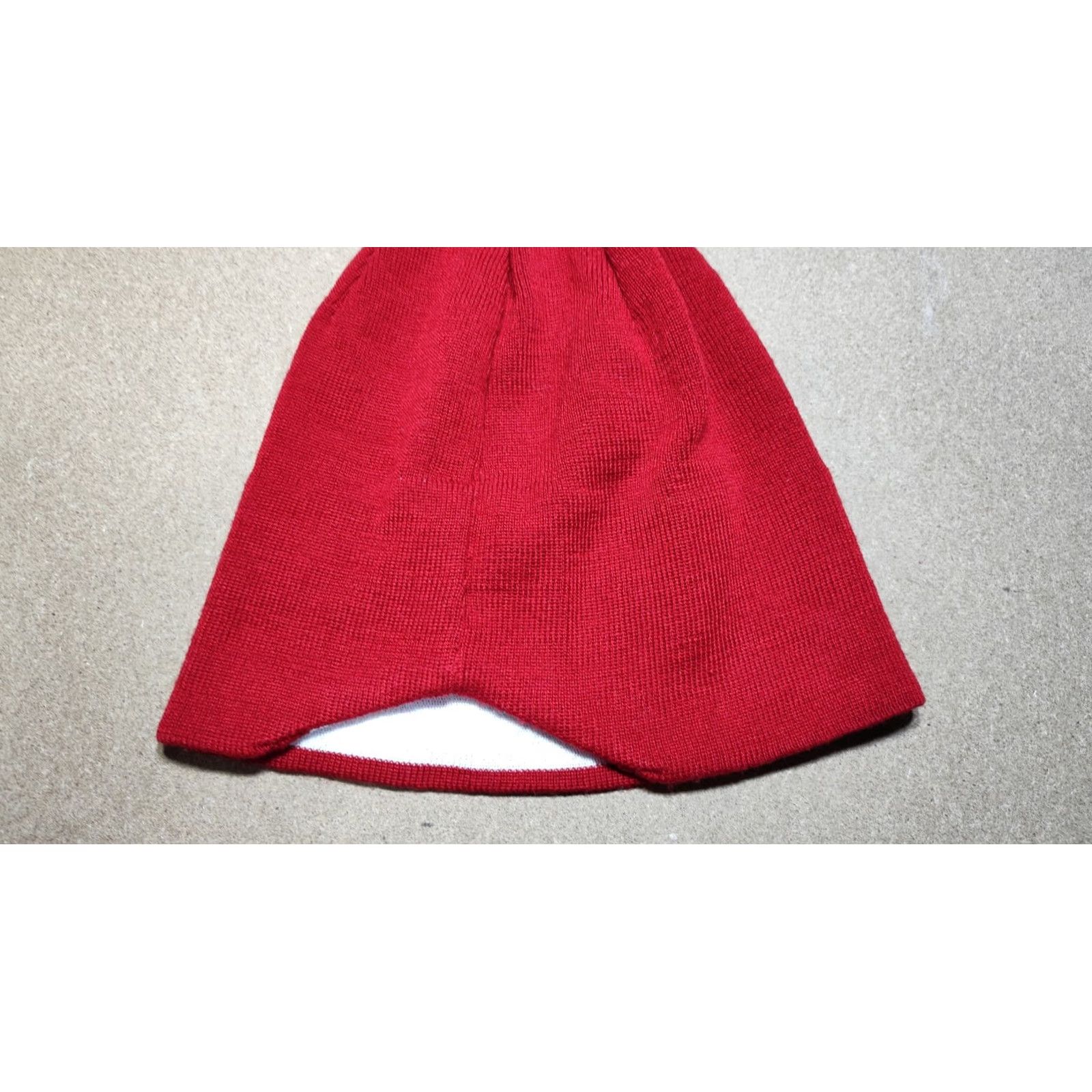 Vintage JANUS 100% Wool Red Beanie Hat One Size 55 - 57 Winter Lined Thermal Outdoor Unisex Adults Mens Womens Size ONE SIZE - 5 Thumbnail