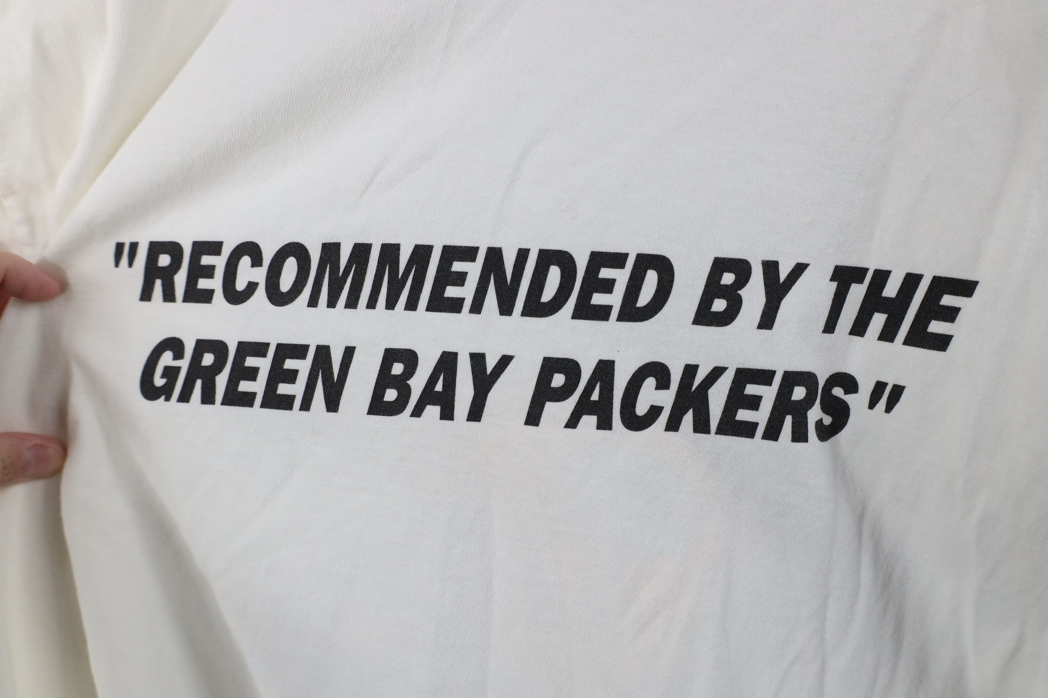 Vintage Vintage 90s Tours Green Bay Packers Football T-Shirt White Size US XL / EU 56 / 4 - 8 Thumbnail