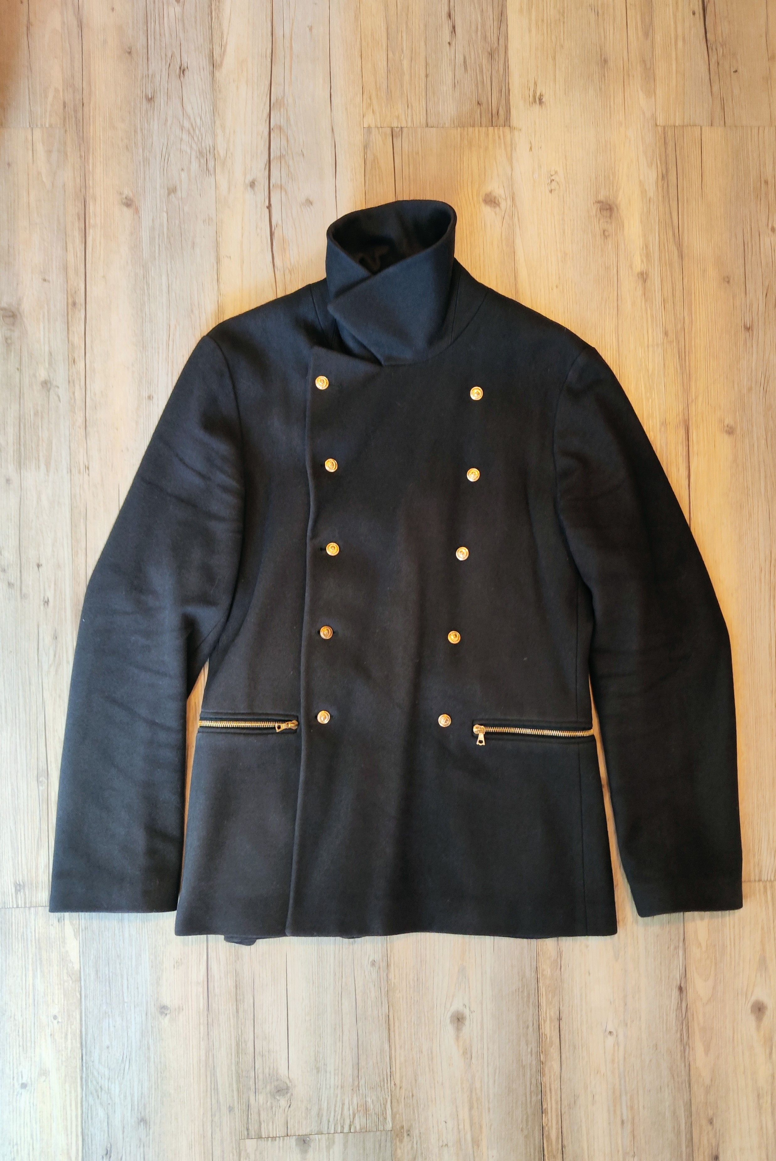 Denis Simachev Navy coat.Like Vetements or Balenciaga coats. Size US L / EU 52-54 / 3 - 1 Thumbnail