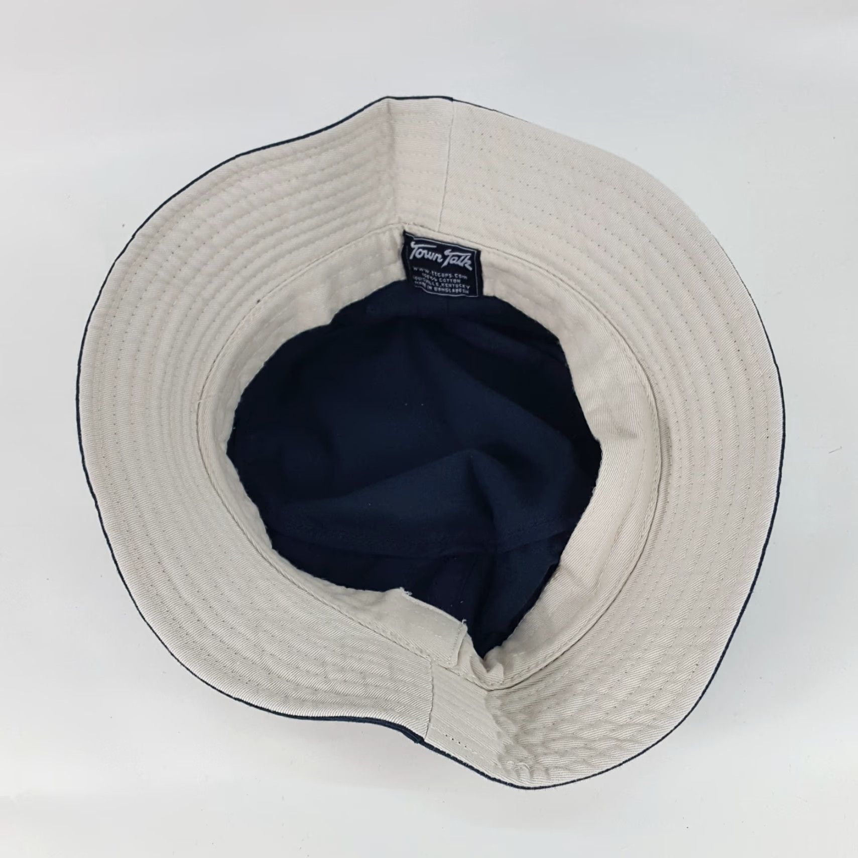 Etro VINTAGE Town Talk Striped Bucket Hat Men One Size Blue Cotton Denim 90s Retro Wide Brim Casual Travel Fashion Cap Size ONE SIZE - 6 Thumbnail