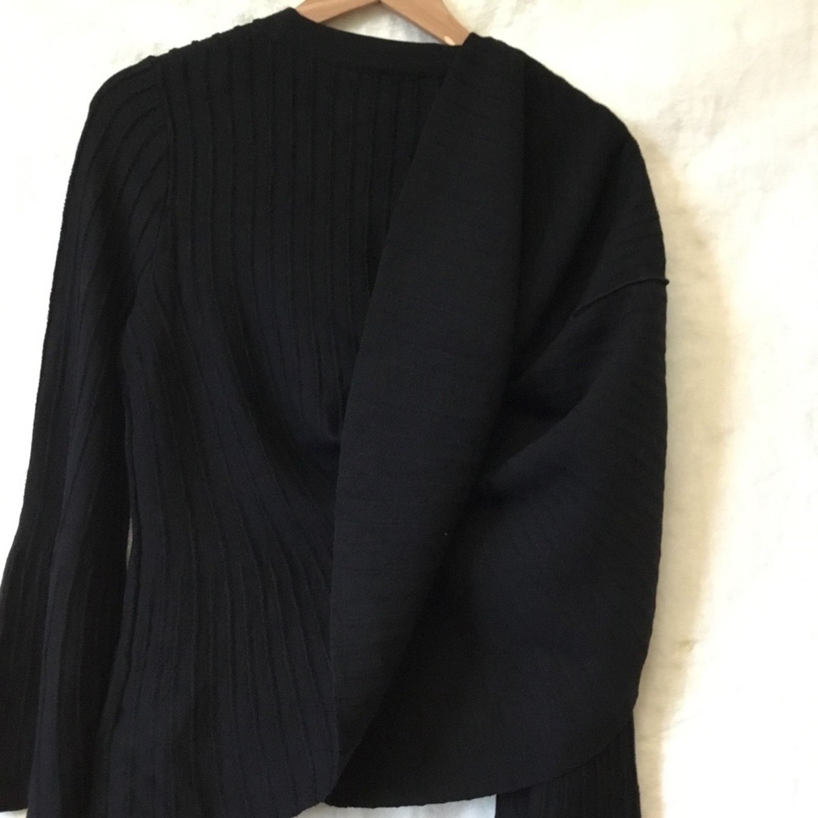Cos COS Black Wool Texture Stripe Sweater Size S / US 4 / IT 40 - 15 Thumbnail